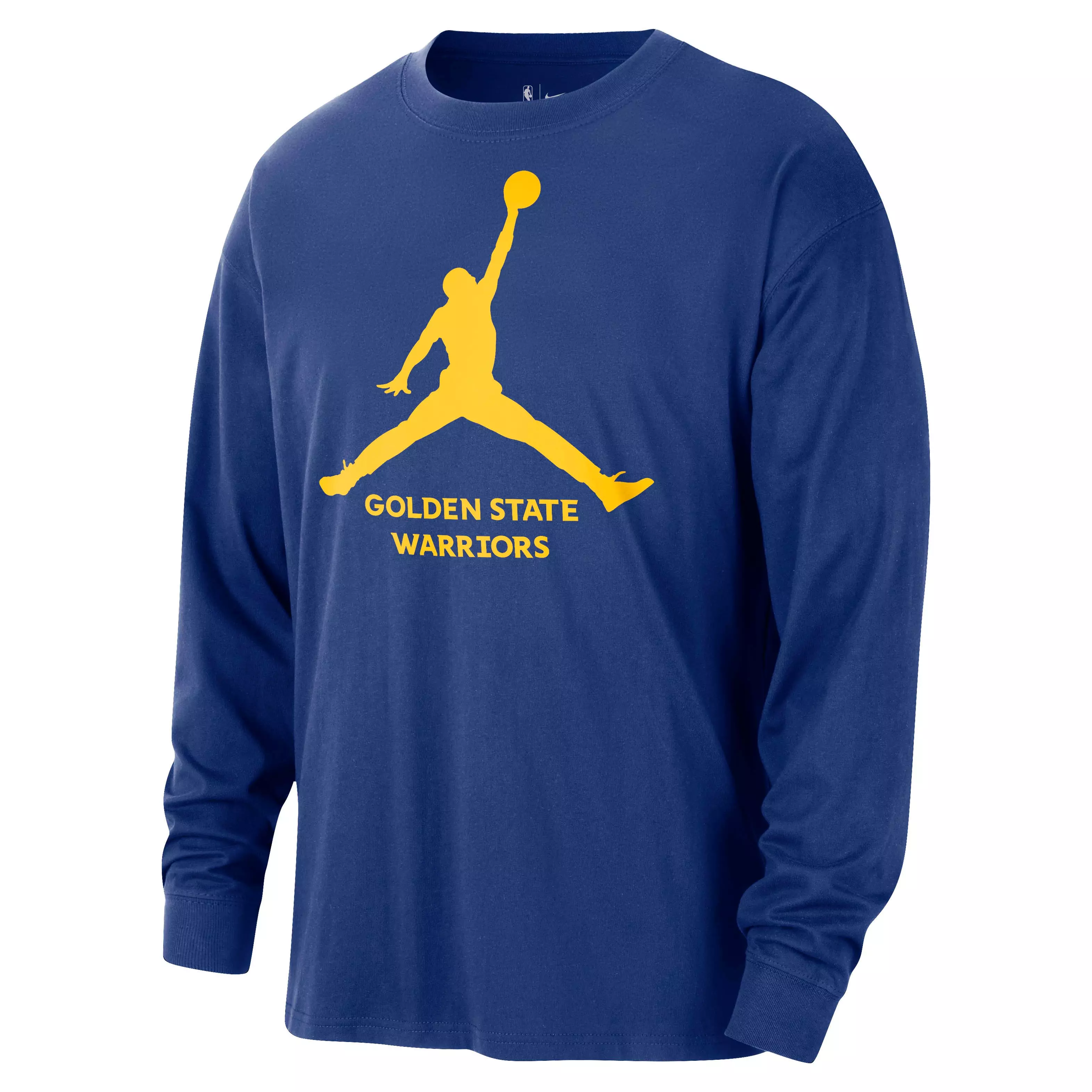 Jordan Men's Golden State Warriors Essential NBA Long-Sleeve T-Shirt - Blue - BLUE
