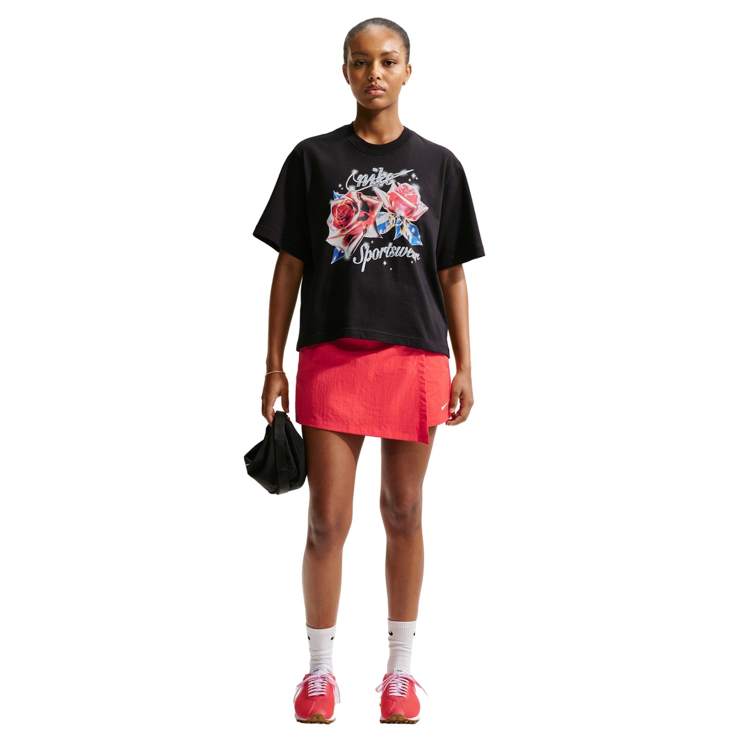 Nike Women's Sportswear Mid-Rise Skort - CRIMSON Thumbnail View 1