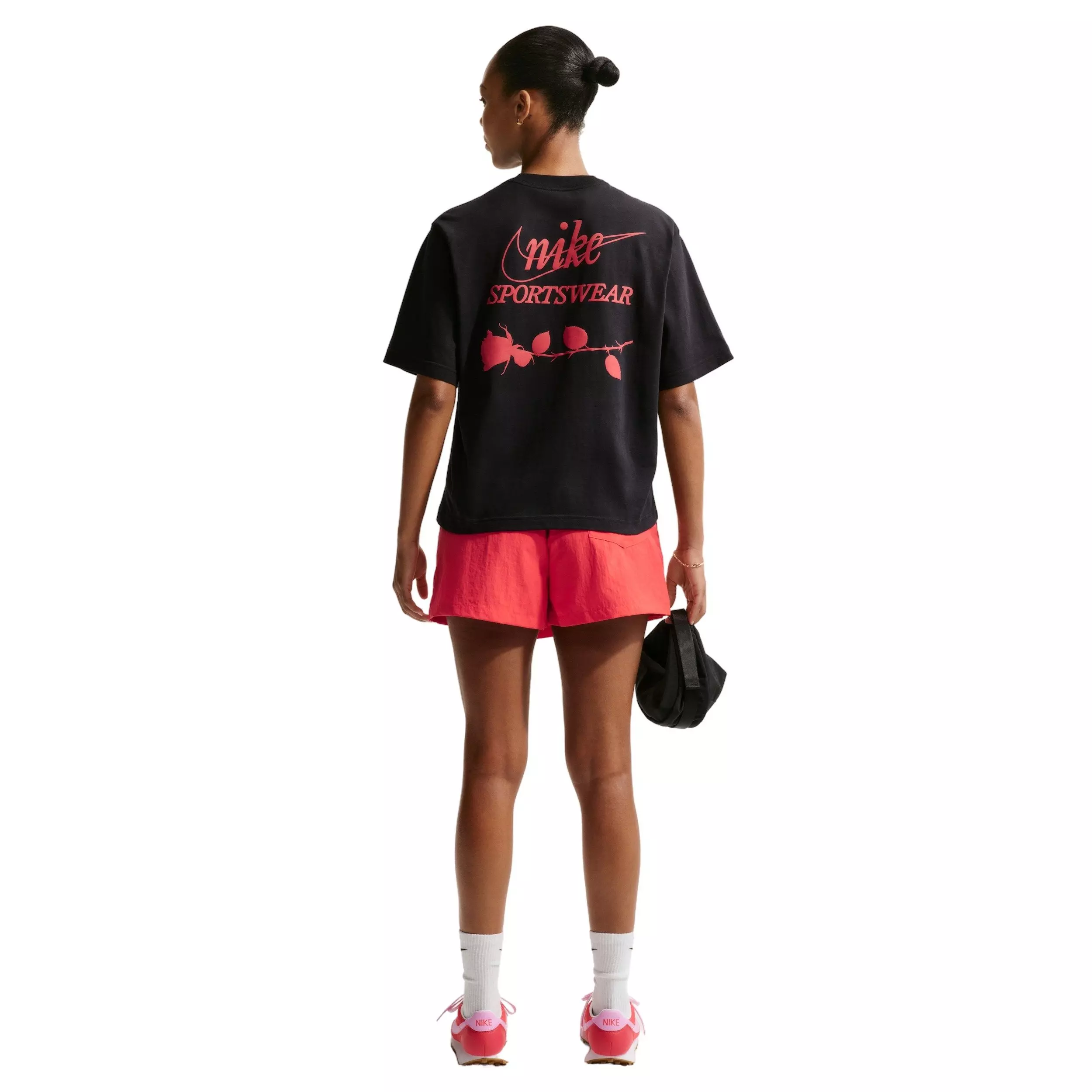 Nike Women's Sportswear Mid-Rise Skort - CRIMSON