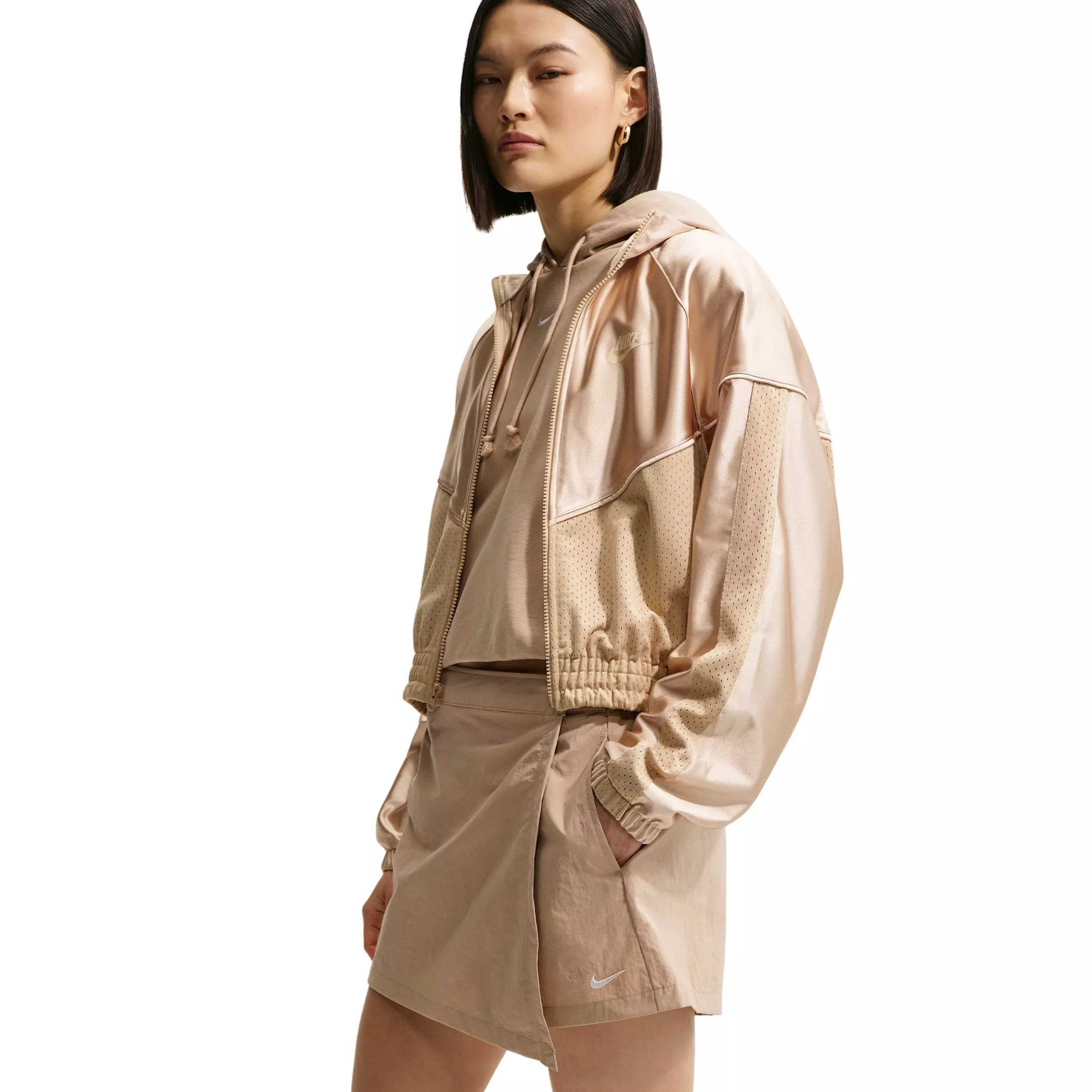 Nike Women's Sportswear Mid-Rise Skort - TAN