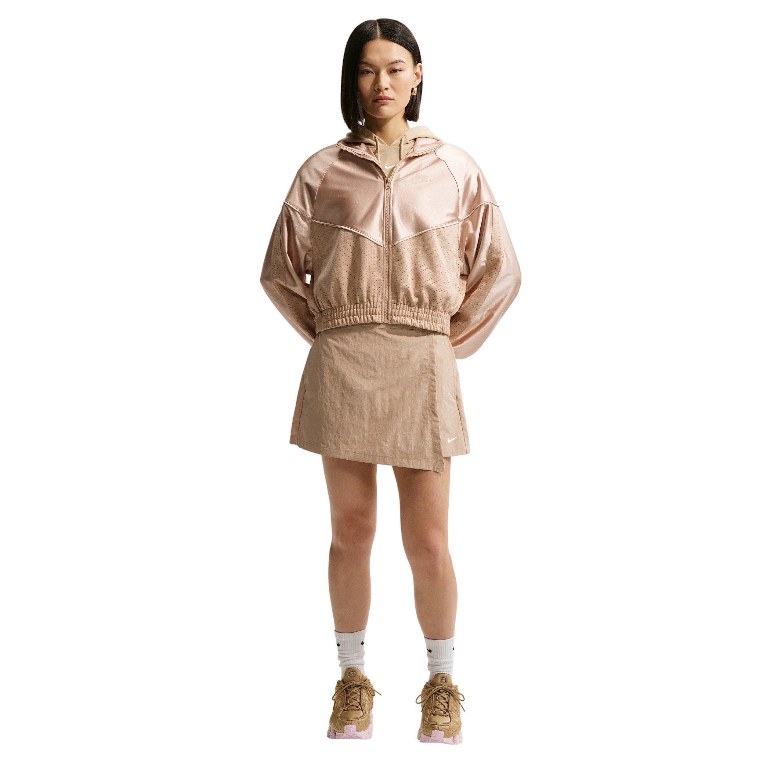 Nike Women's Sportswear Mid-Rise Skort - TAN Thumbnail View 4