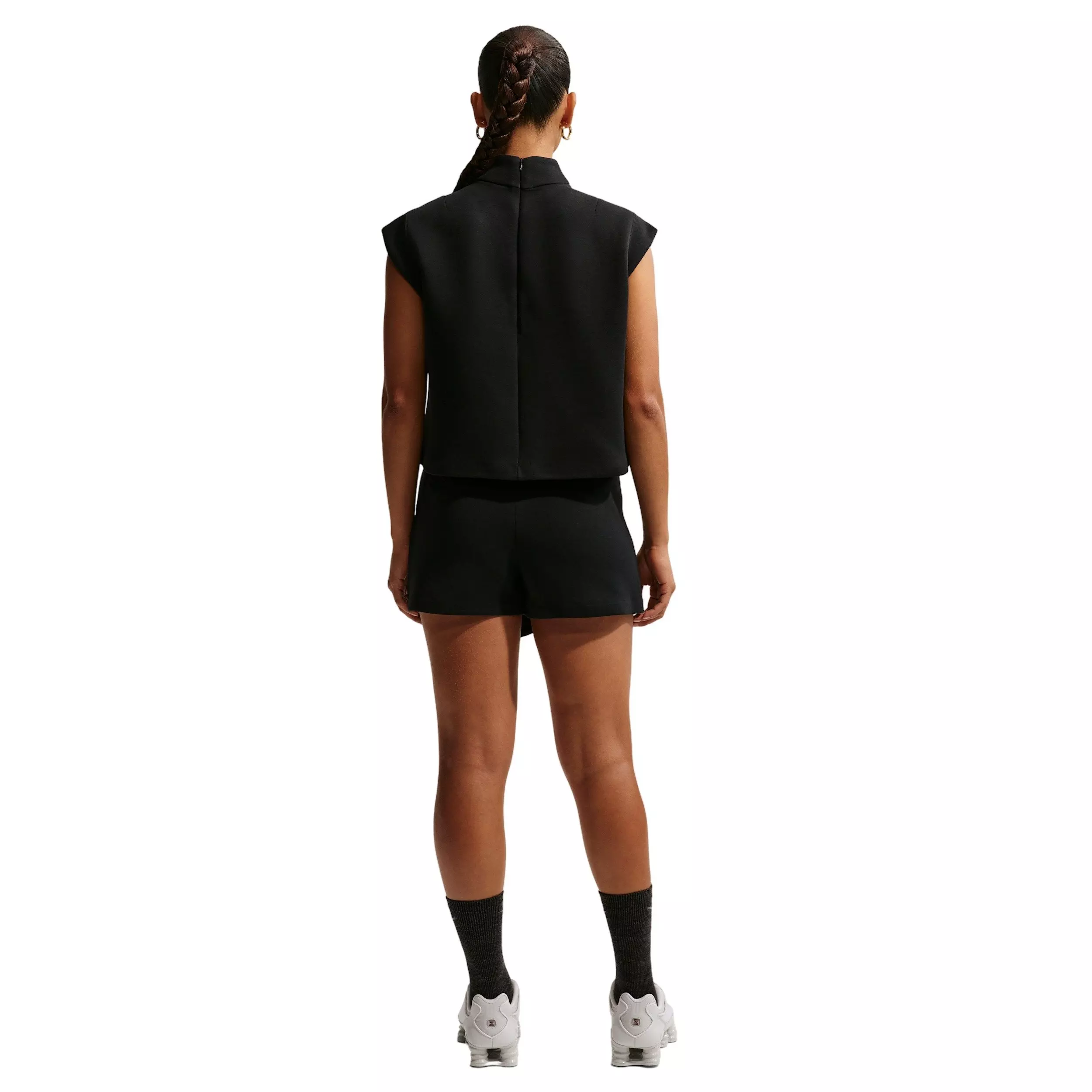 Nike Women's Sportswear Tech Fleece Mid-Rise Skort - BLACK