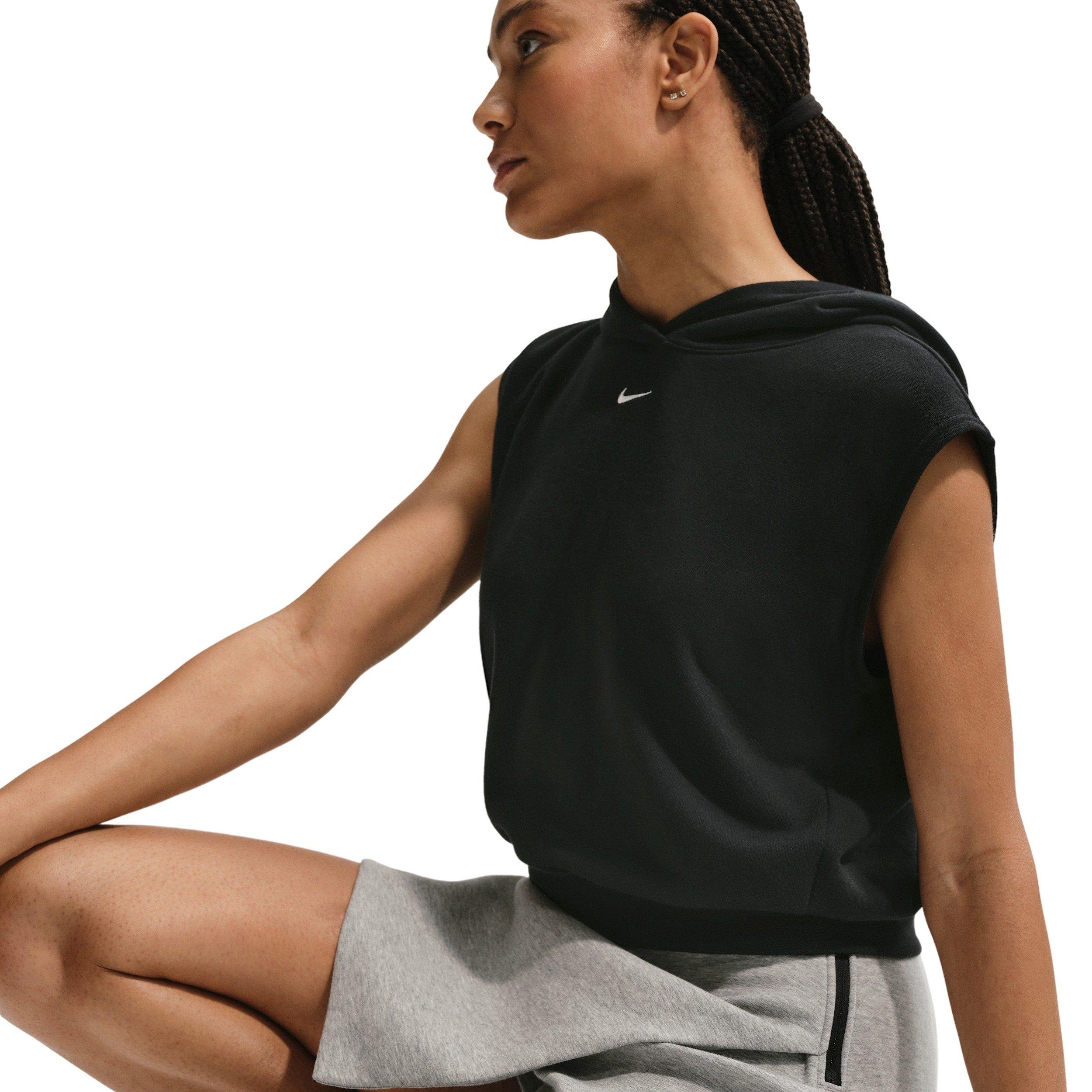 Nike Women's Sportswear Tech Fleece Mid-Rise Skort - GREY/BLACK Thumbnail View 3