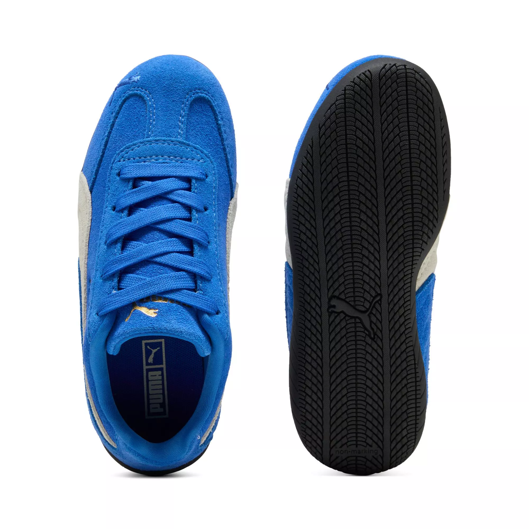 PUMA Speedcat OG "Mountain Blue/Frosted Ivory" Preschool Girls' Shoe - BLUE/IVORY