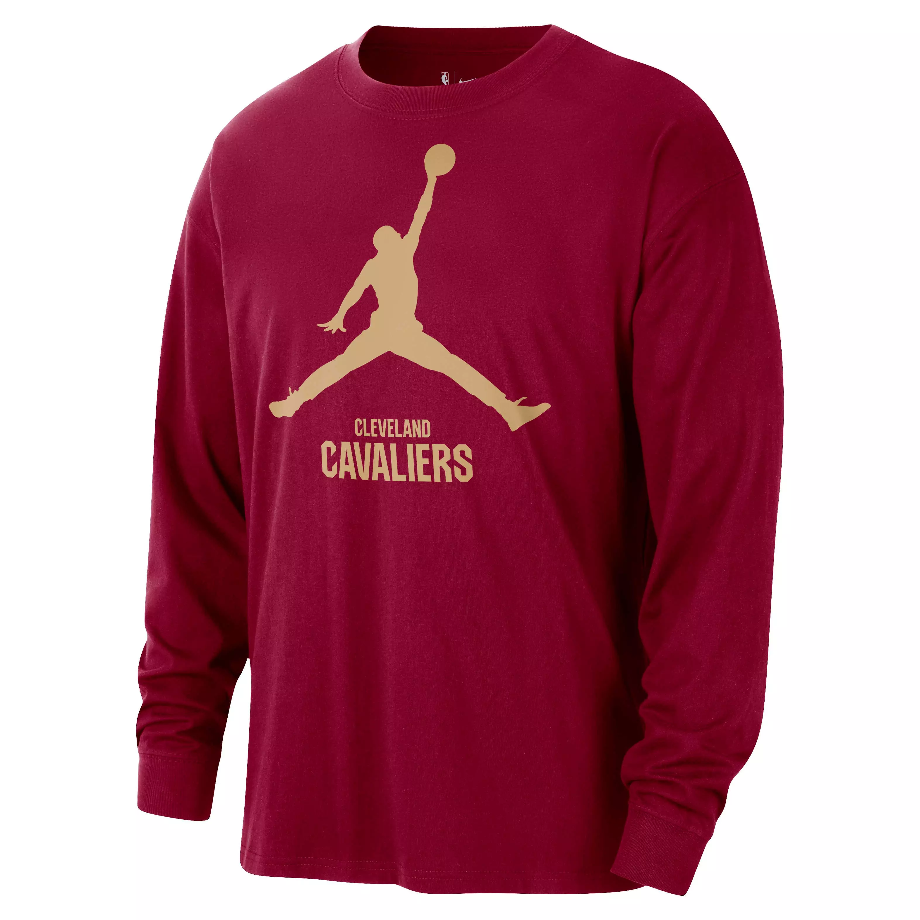 Jordan Men's Cleveland Cavaliers Essential NBA Long-Sleeve T-Shirt - Red - RED