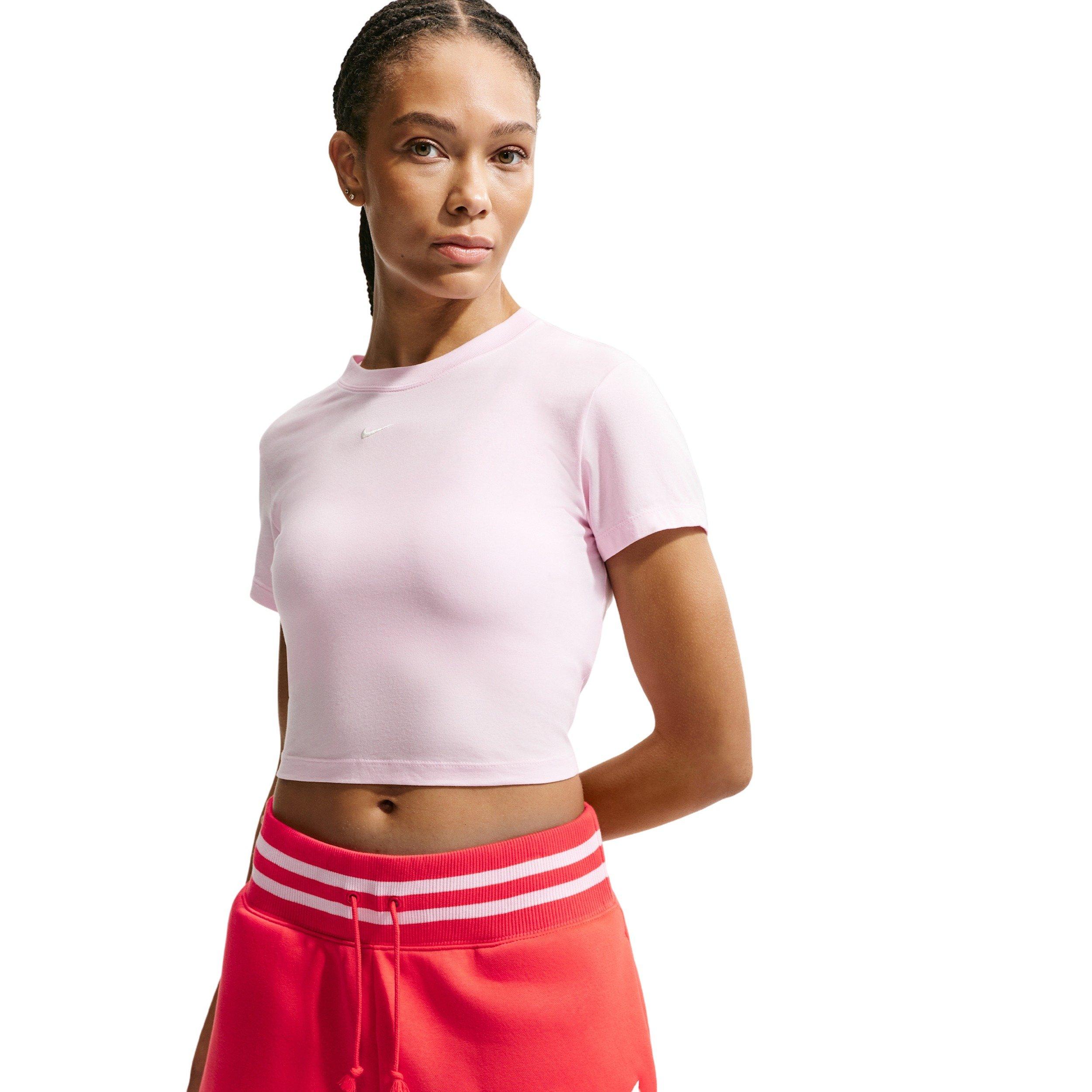 Nike Women's Sportswear Phoenix Fleece High-Waisted 4" Shorts - CRIMSON Thumbnail View 3