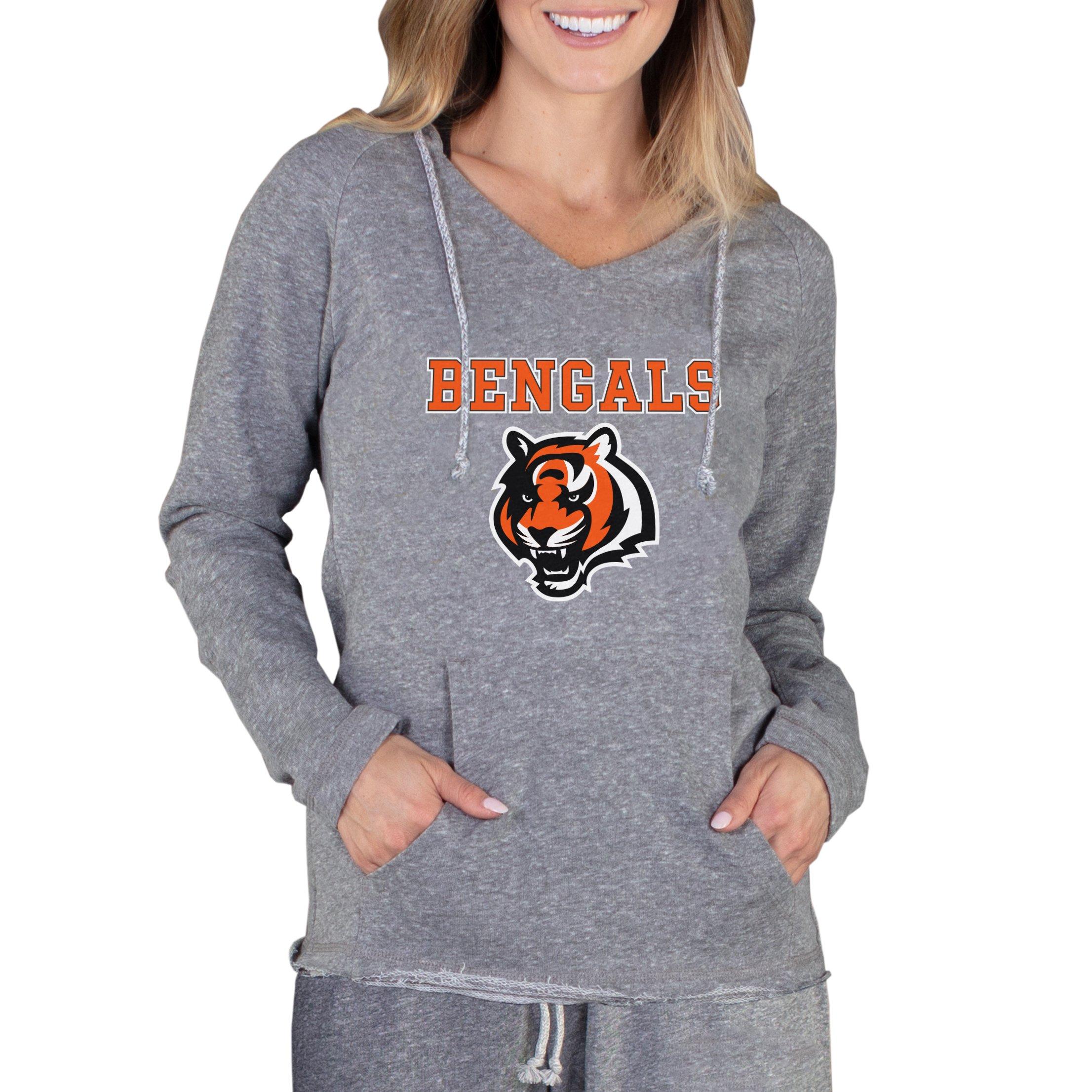 Nike Women's Team (NFL Cincinnati Bengals) Pullover Hoodie in Grey, Size: Small | NKZE07F9A-06G