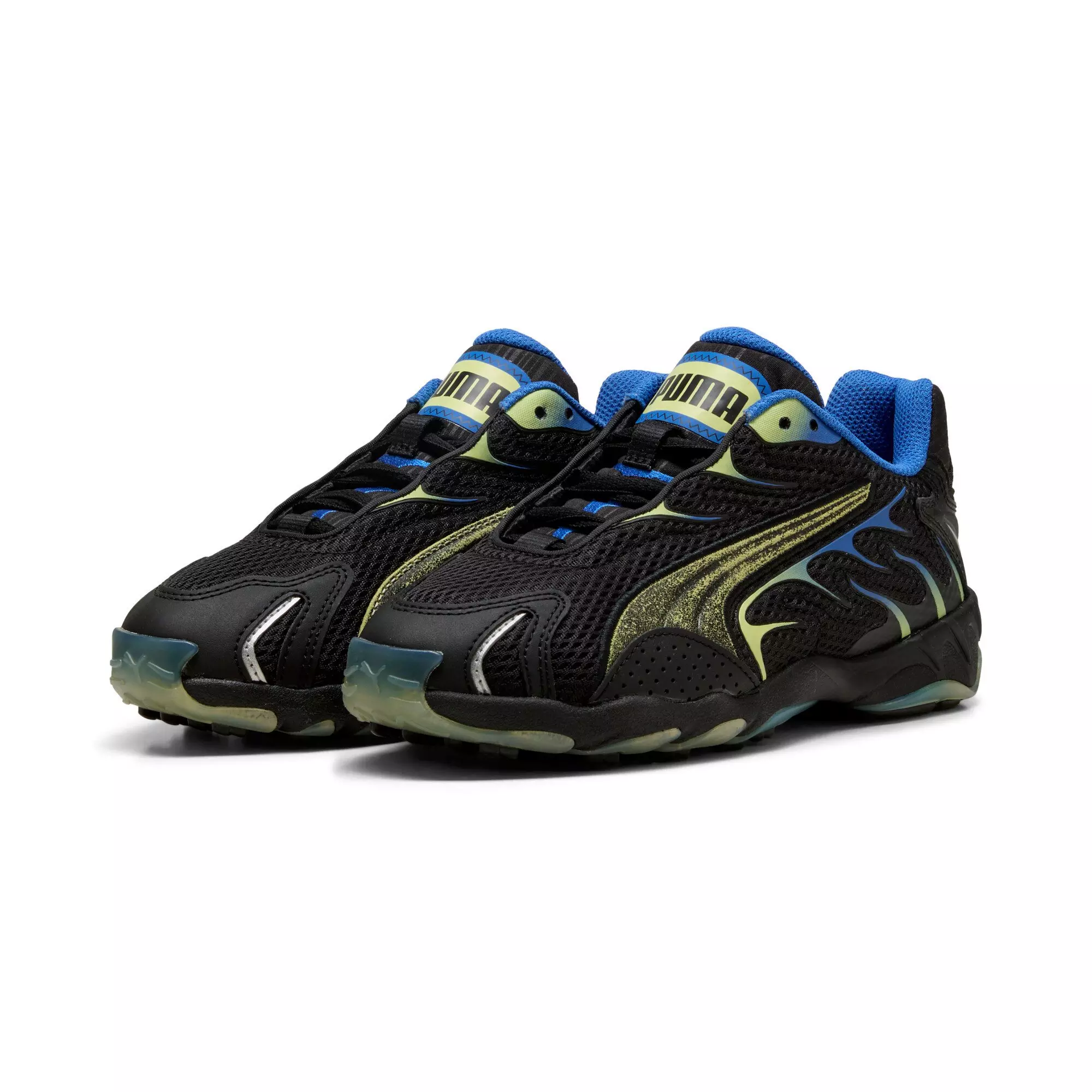 PUMA Inhale Astrotrail "Puma Black/Fresh Yellow" Grade School Boys' Shoe - BLACK/YELLOW