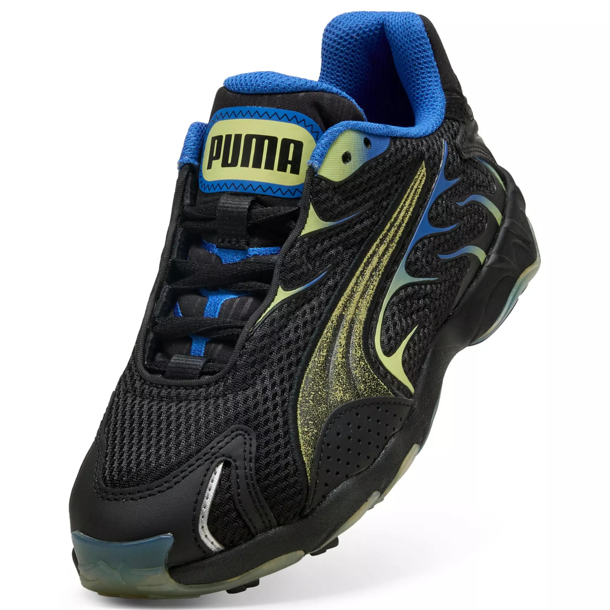 PUMA Inhale Astrotrail "Puma Black/Fresh Yellow" Grade School Boys' Shoe - BLACK/YELLOW