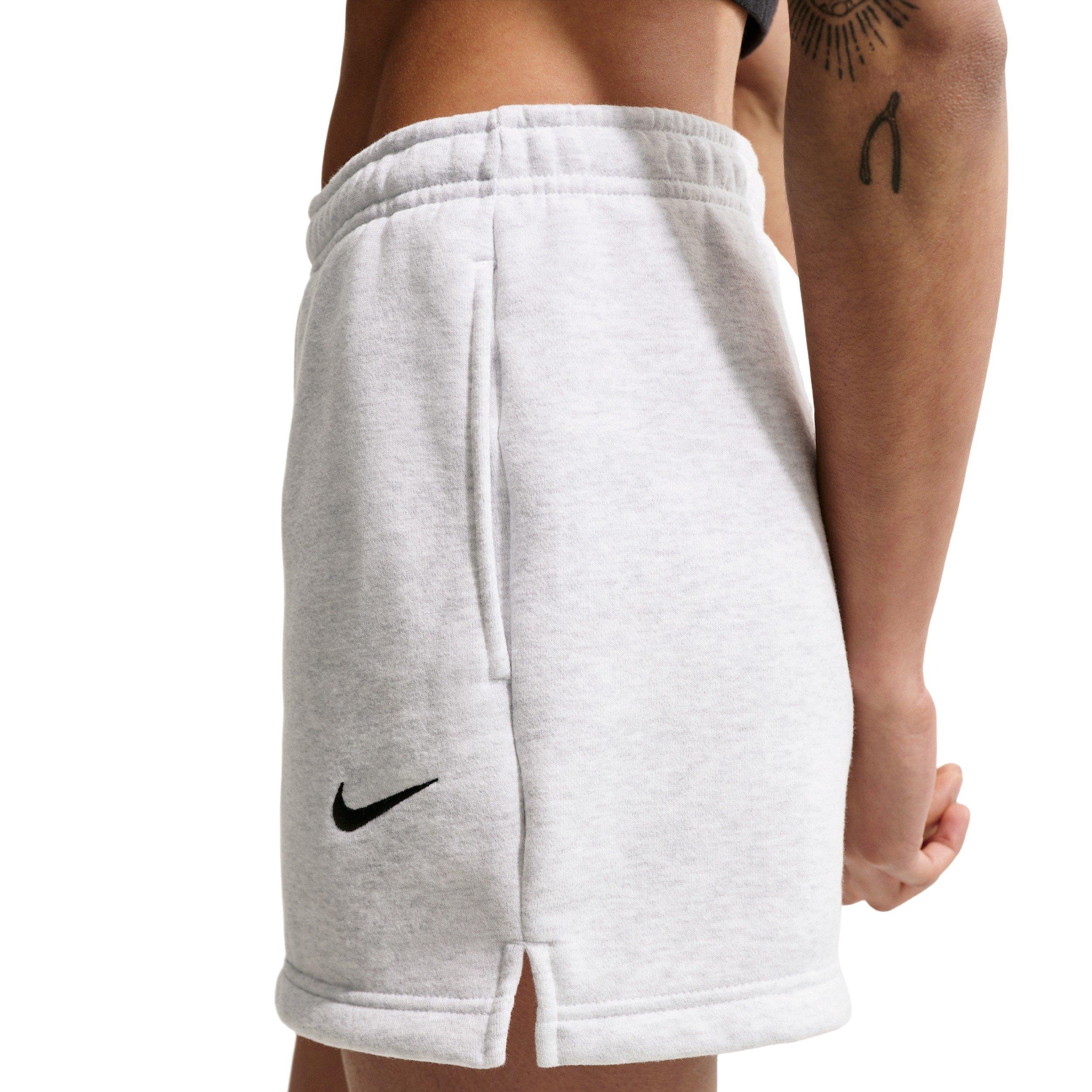Nike Women's Studio Fleece Med-Weight Mid-Rise Shorts - BROWN/BLACK Thumbnail View 4