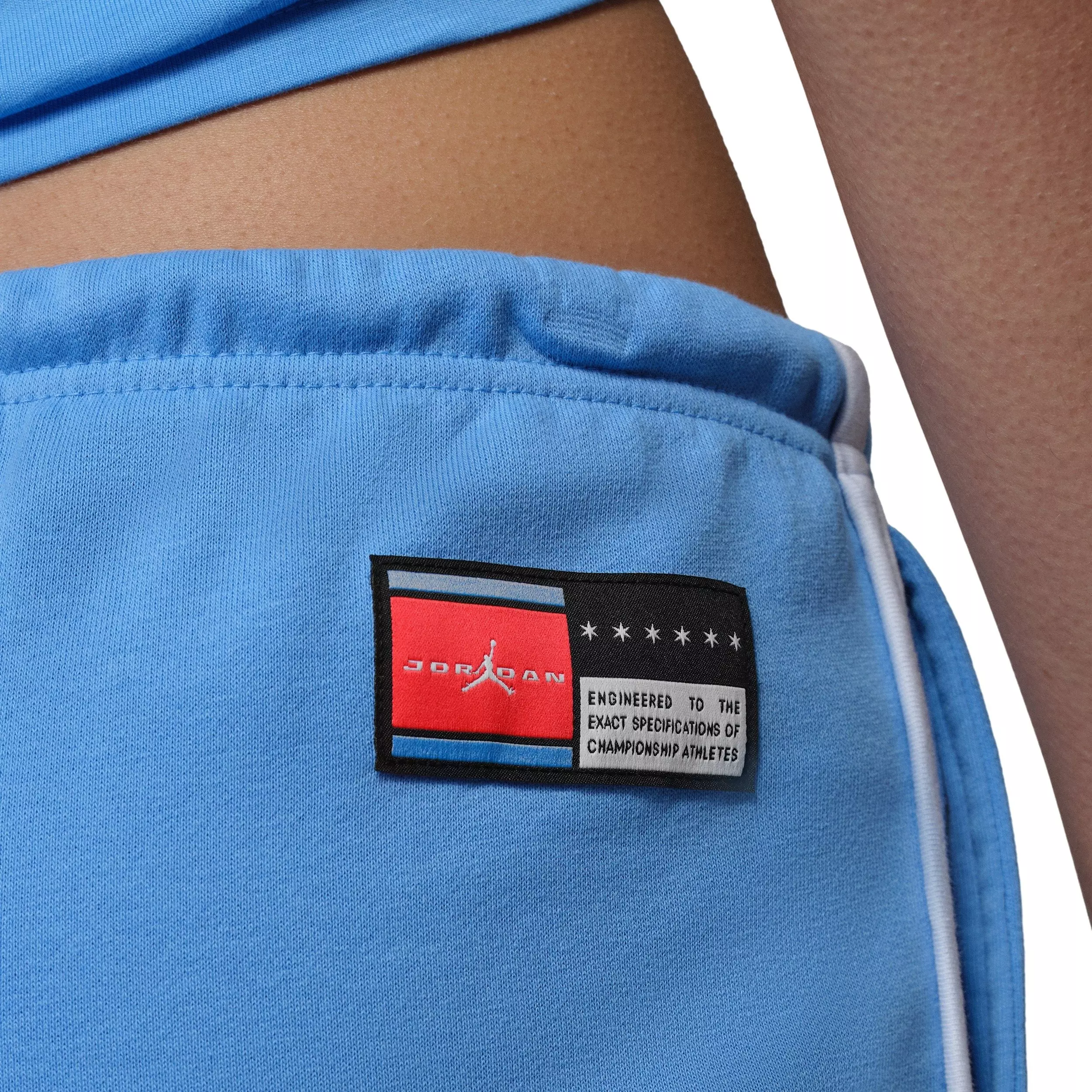 Jordan Women's Brooklyn Fleece Graphic FC Shorts - BLUE/WHITE