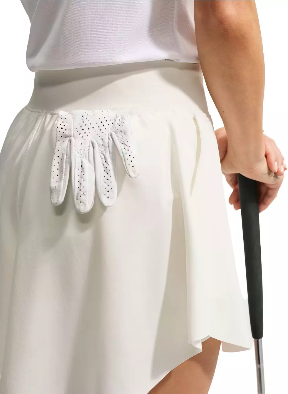 Nike Women's Tailored Performance Dri-FIT Golf Shorts - OFF-WHITE/BLACK
