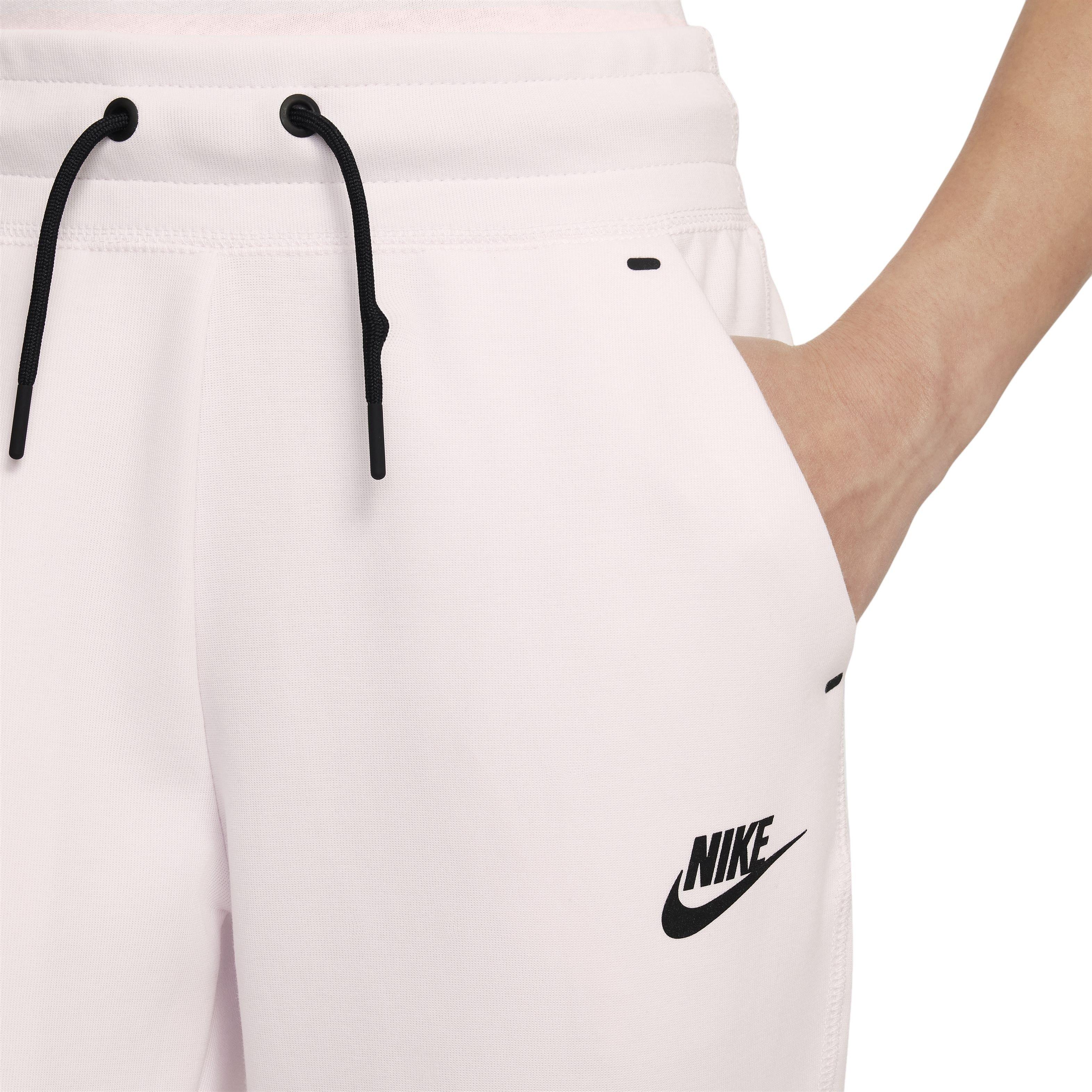 Pink nike tech fleece shorts best sale