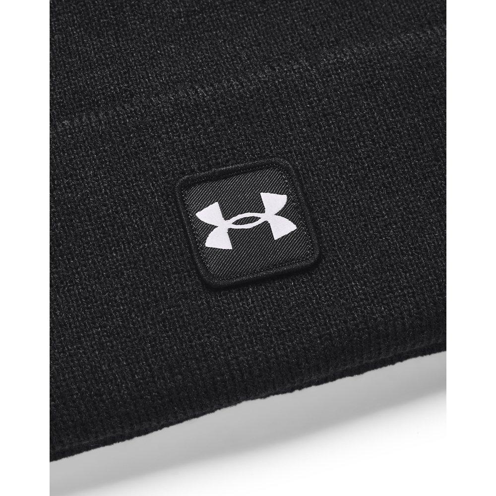 Under Armour Halftime Cuff Beanie - BLACK/WHITE Thumbnail View 3