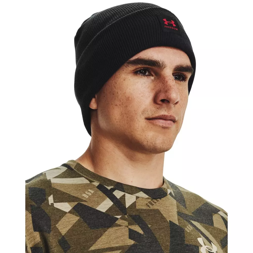 Under Armour Men's Freedom Halftime Beanie - BLACK