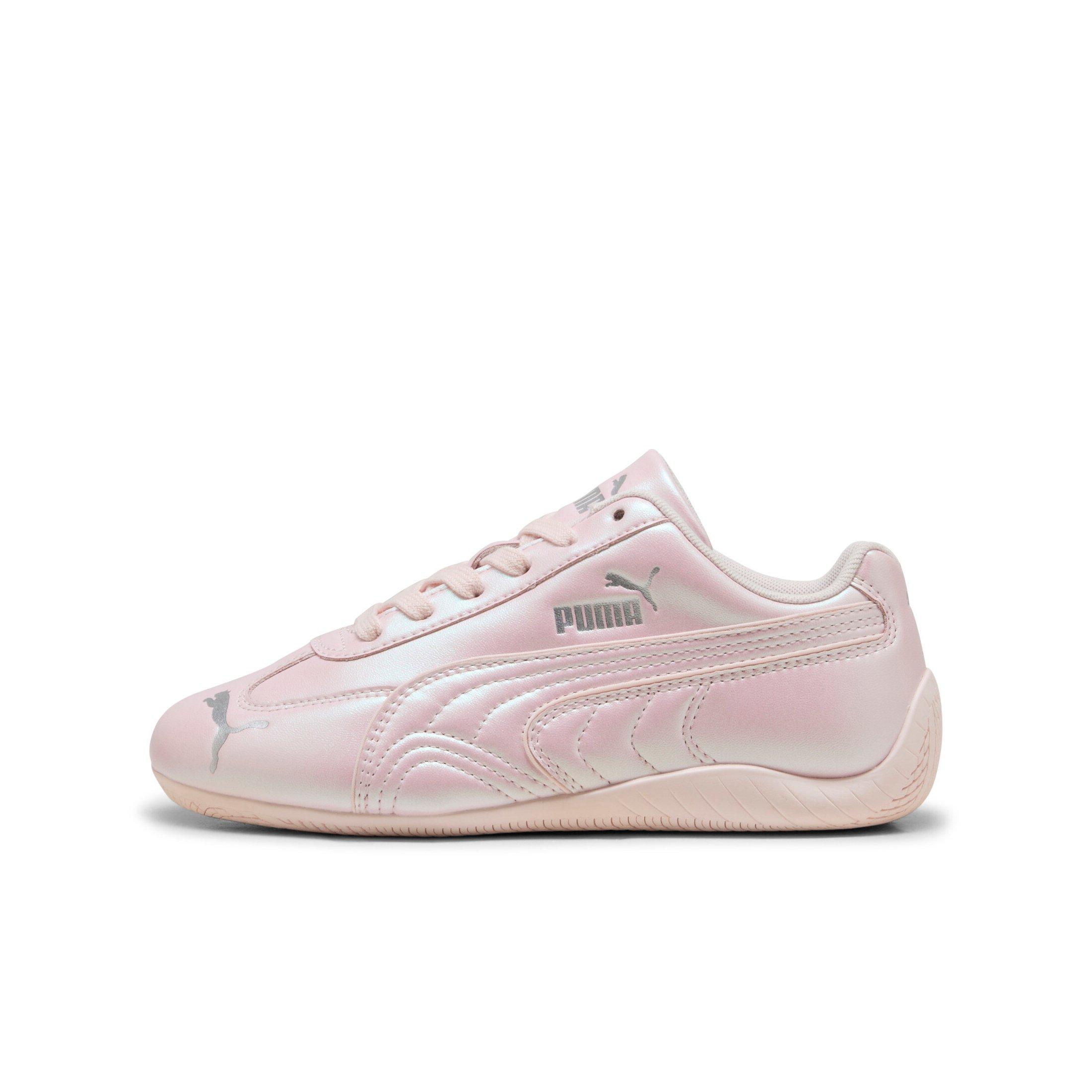 PUMA Speedcat Pearlized Grade School Girls' "Jasmine Flower/PUMA Silver" Shoe