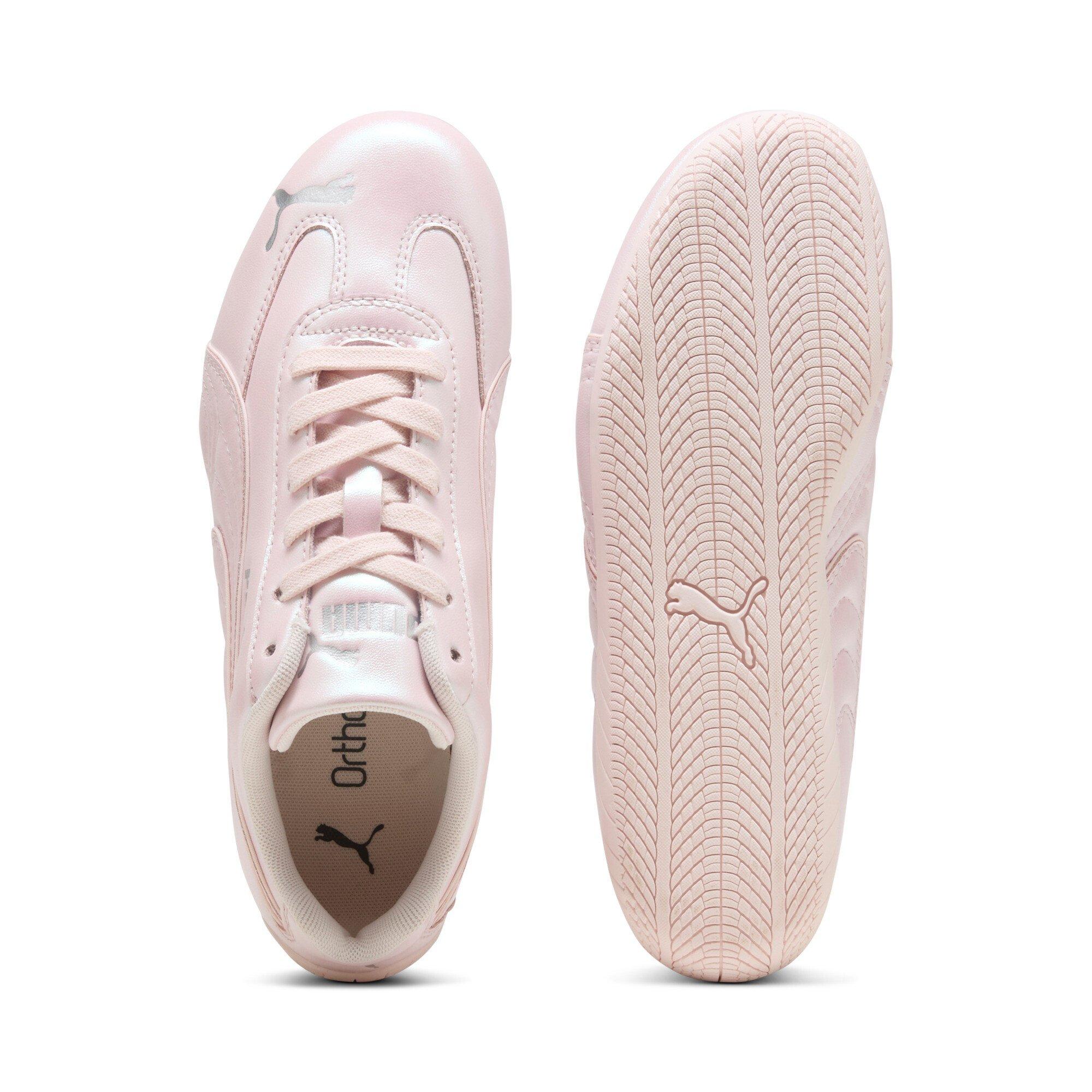 PUMA Speedcat Pearlized Grade School Girls' "Jasmine Flower/PUMA Silver" Shoe