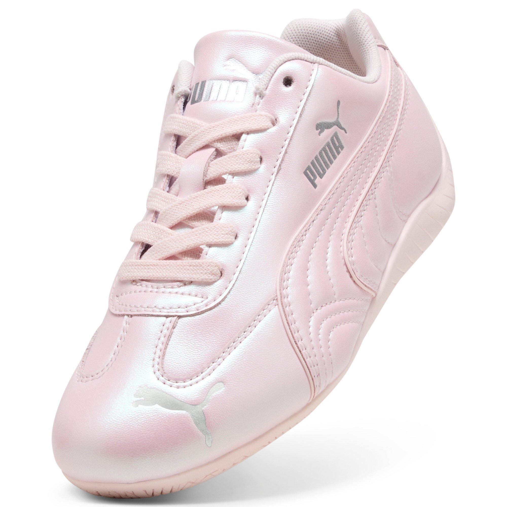 PUMA Speedcat Pearlized Grade School Girls' "Jasmine Flower/PUMA Silver" Shoe