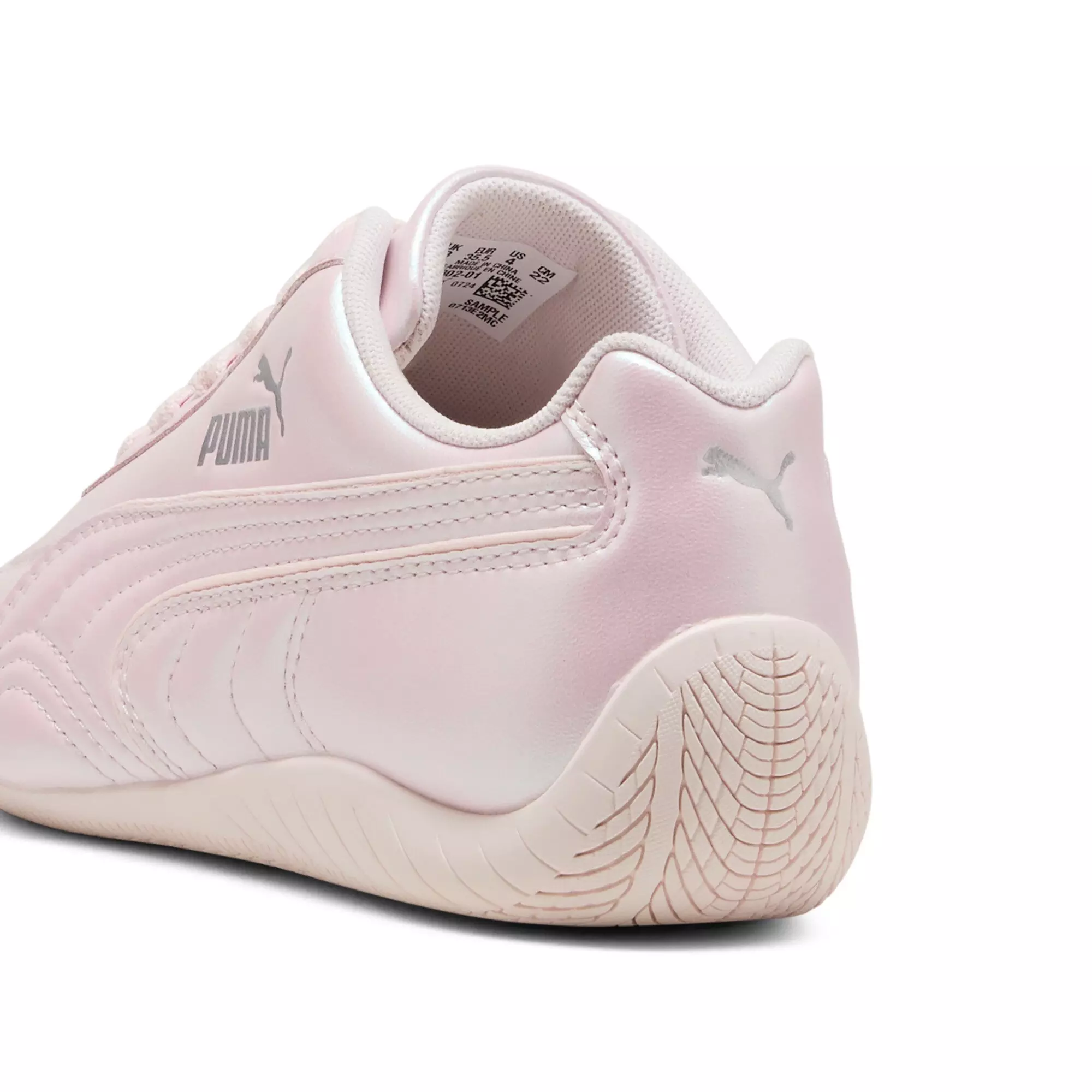 PUMA Speedcat Pearlized "Jasmine Flower/PUMA Silver" Grade School Girls' Shoe - JASMINE/SILVER
