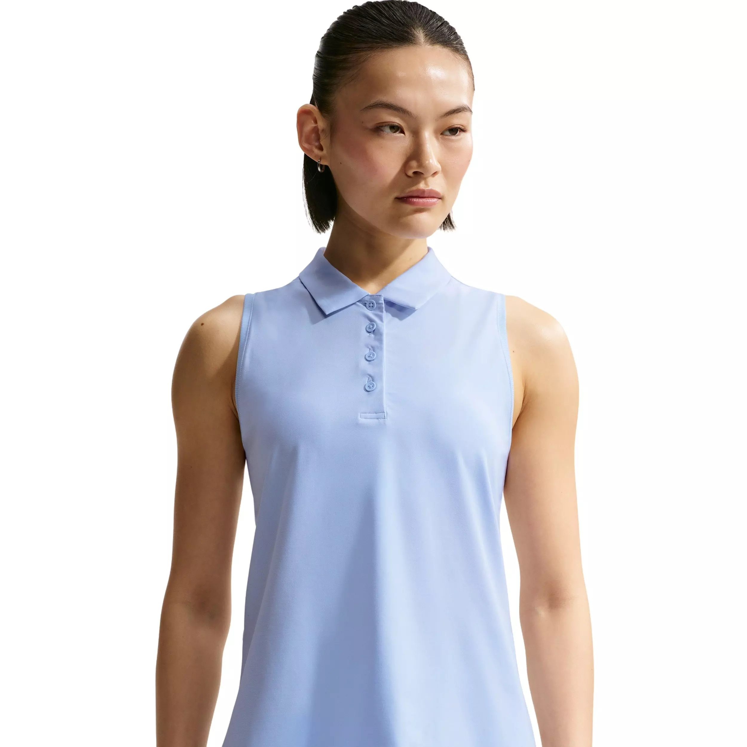 Nike Women's Victory Dri-FIT Sleeveless Polo - BLUE/WHITE