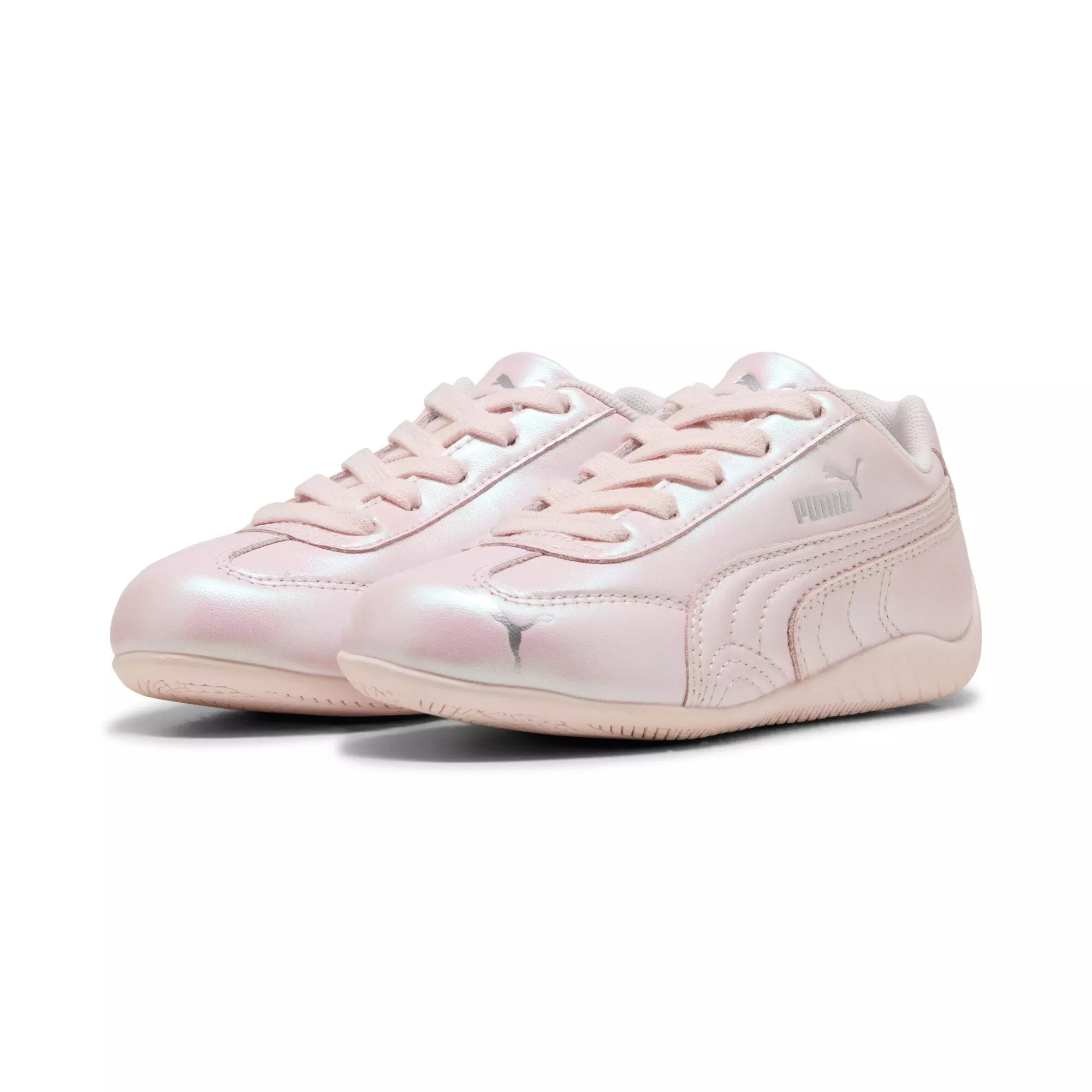 PUMA Speedcat Pearlized "Jasmine Flower/PUMA Silver" Preschool Girls' Shoe - JASMINE/SILVER