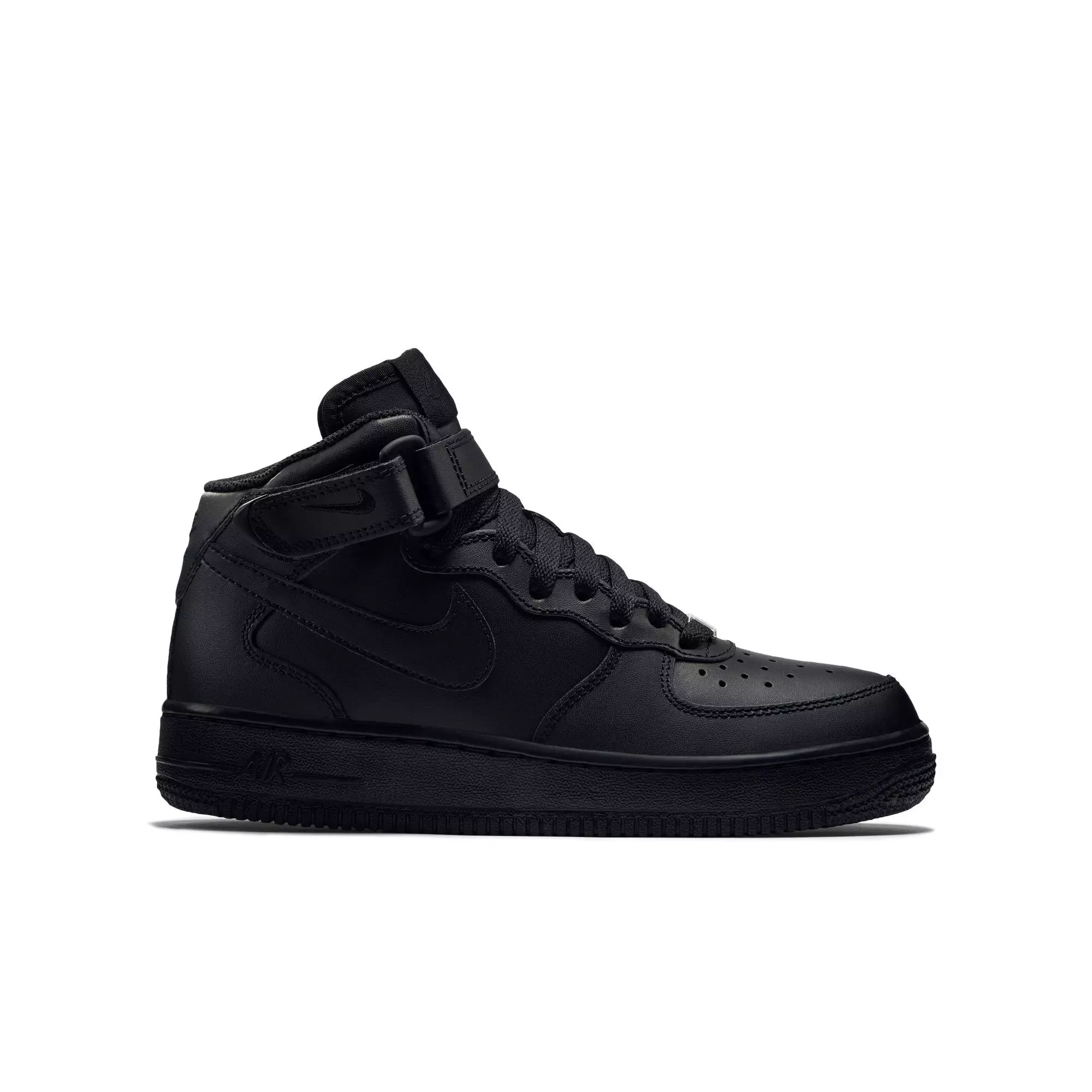 Nike Air Force 1 Mid Grade School Kids' Basketball Shoes - BLACK