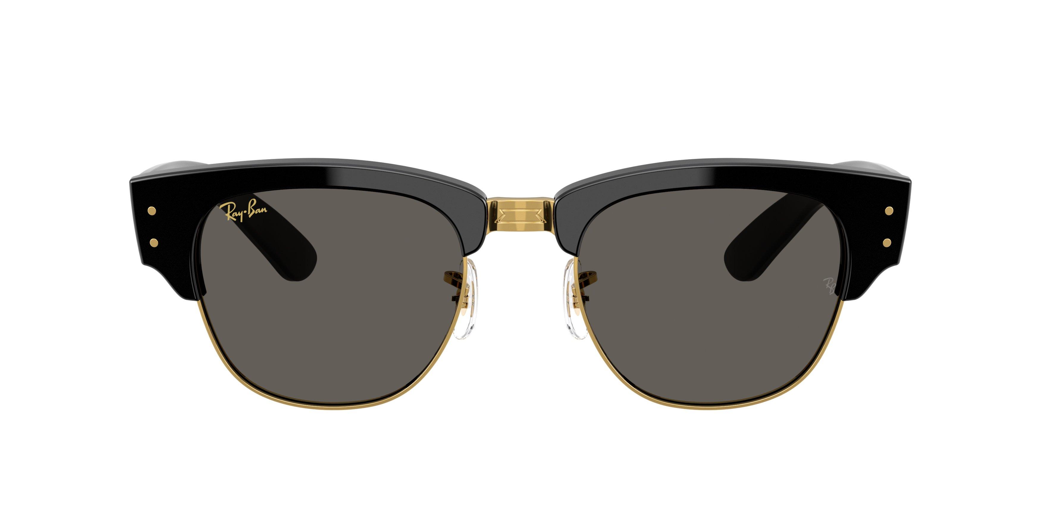 Ray-Ban A$AP Rocky Mega Clubmaster Ultra Black Sunglasses &ndash; Polished Black On Gold - BLACK/GOLD Thumbnail View 2