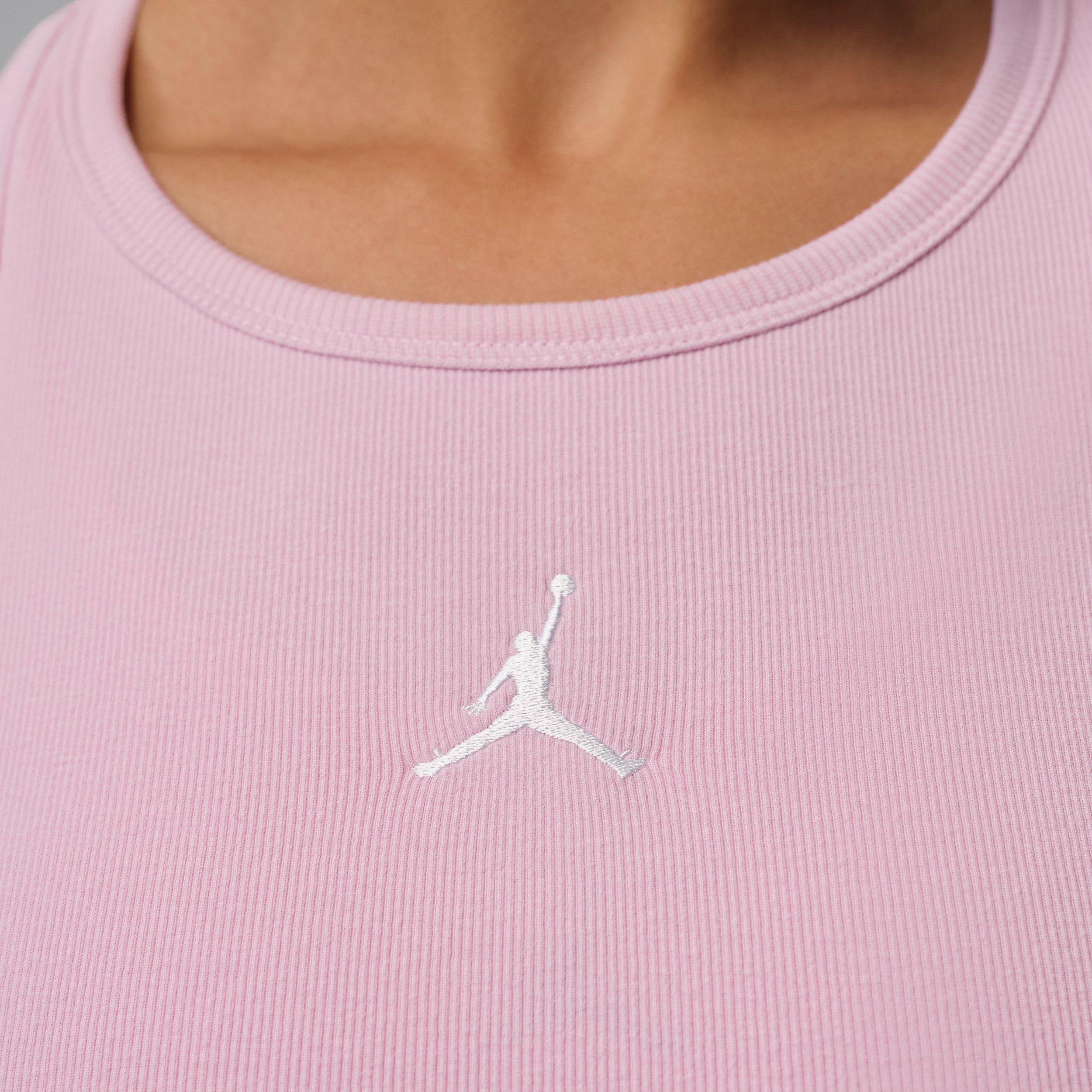 Jordan Women's Essentials Tank - Pink/White - PINK/WHITE Thumbnail View 4