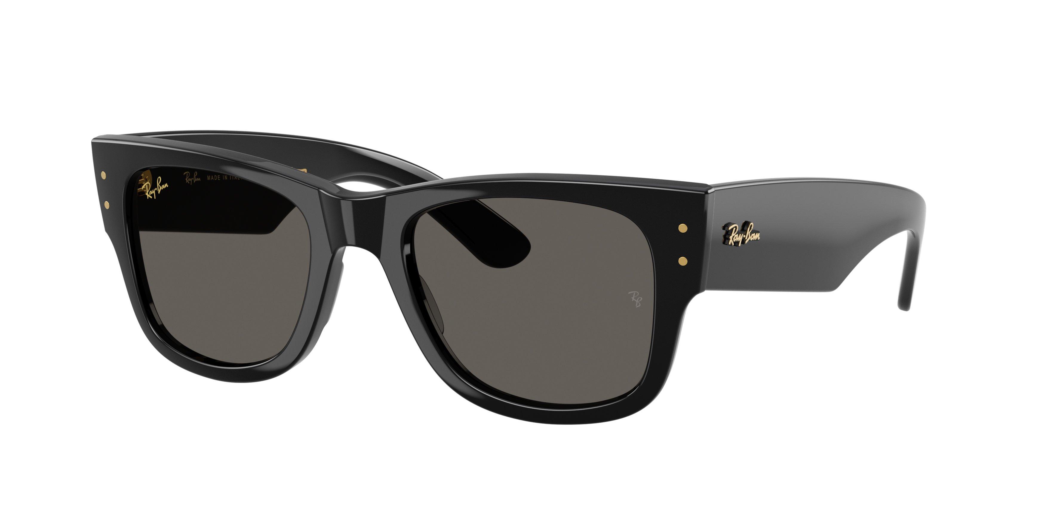 Ray-Ban A$AP Rocky Mega Wayfarer Ultra Black Sunglasses &ndash; Polished Black - BLACK Thumbnail View 1