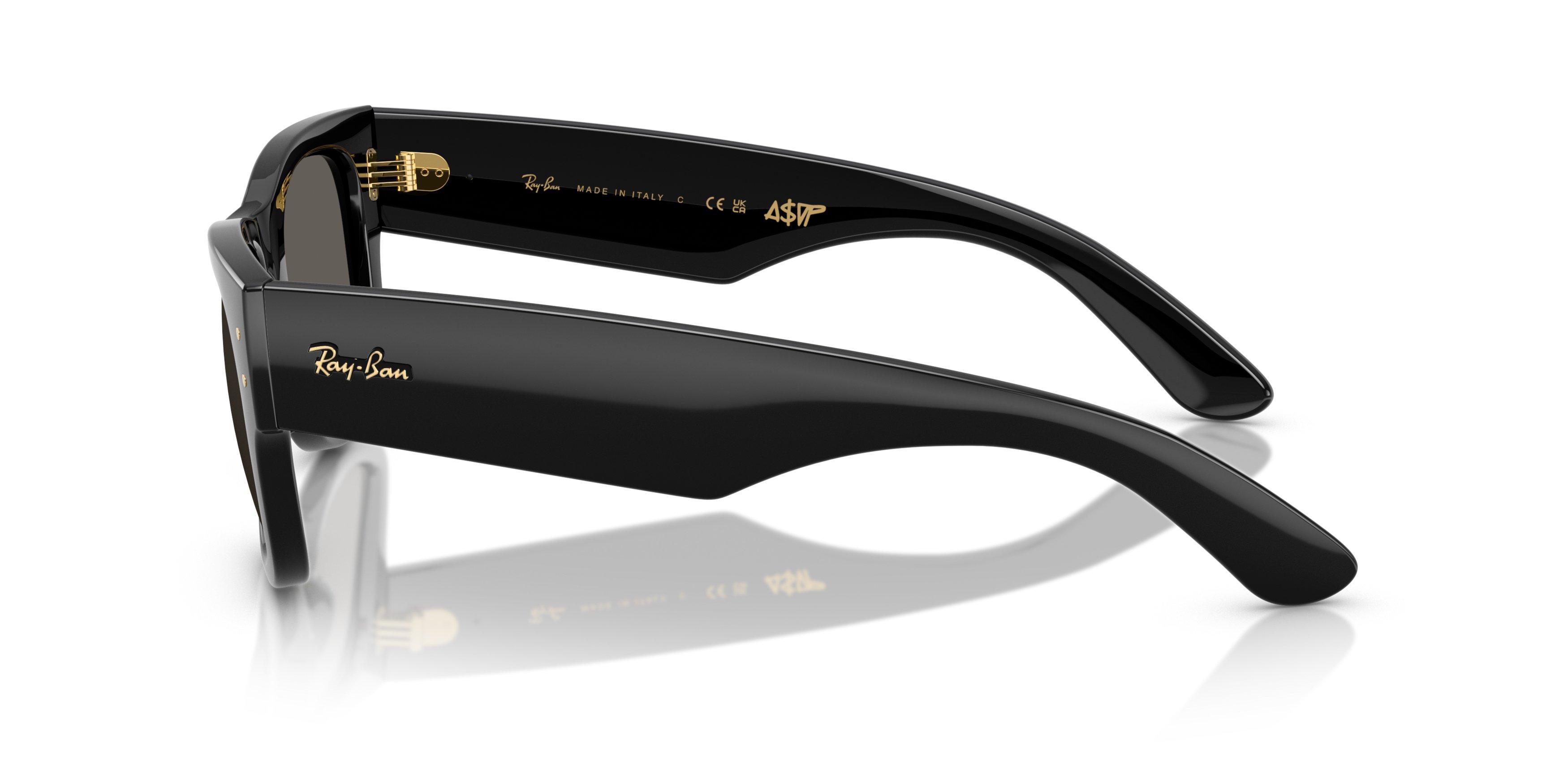 Ray-Ban A$AP Rocky Mega Wayfarer Ultra Black Sunglasses &ndash; Polished Black - BLACK Thumbnail View 6