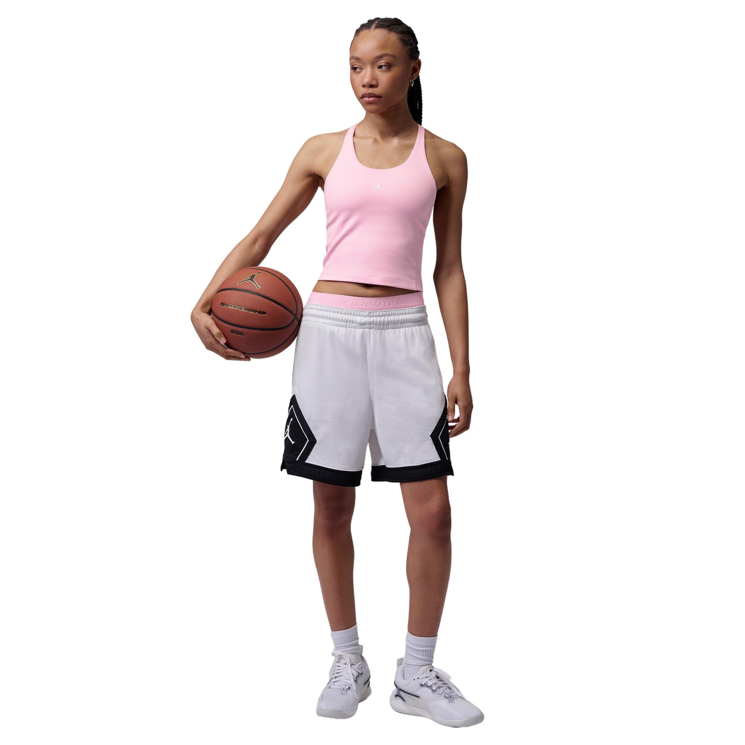 Jordan Women's Sport Dri-FIT Tank Top - Pink/White - PINK/WHITE Thumbnail View 4