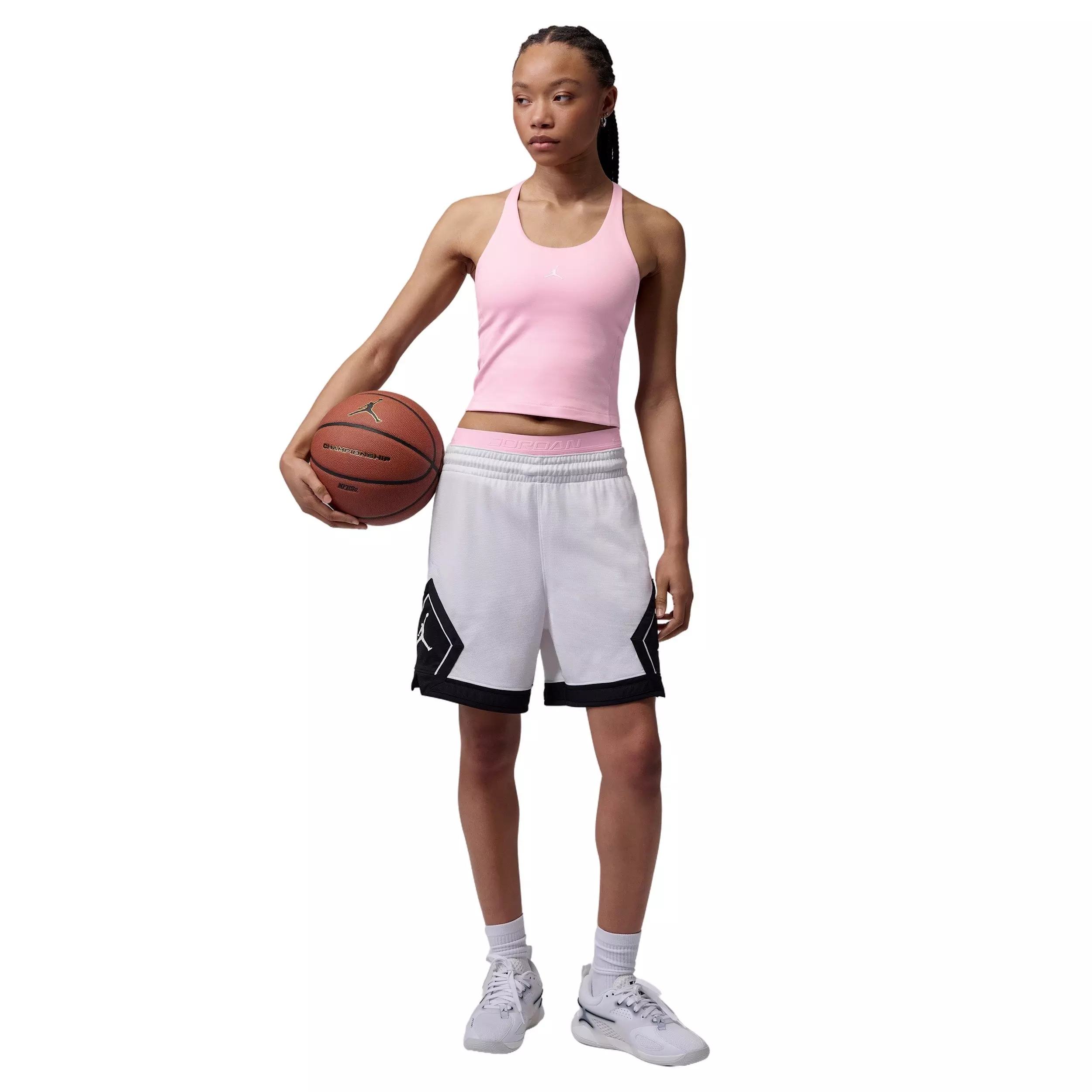 Jordan Women's Sport Dri-FIT Tank Top - Pink/White - PINK/WHITE