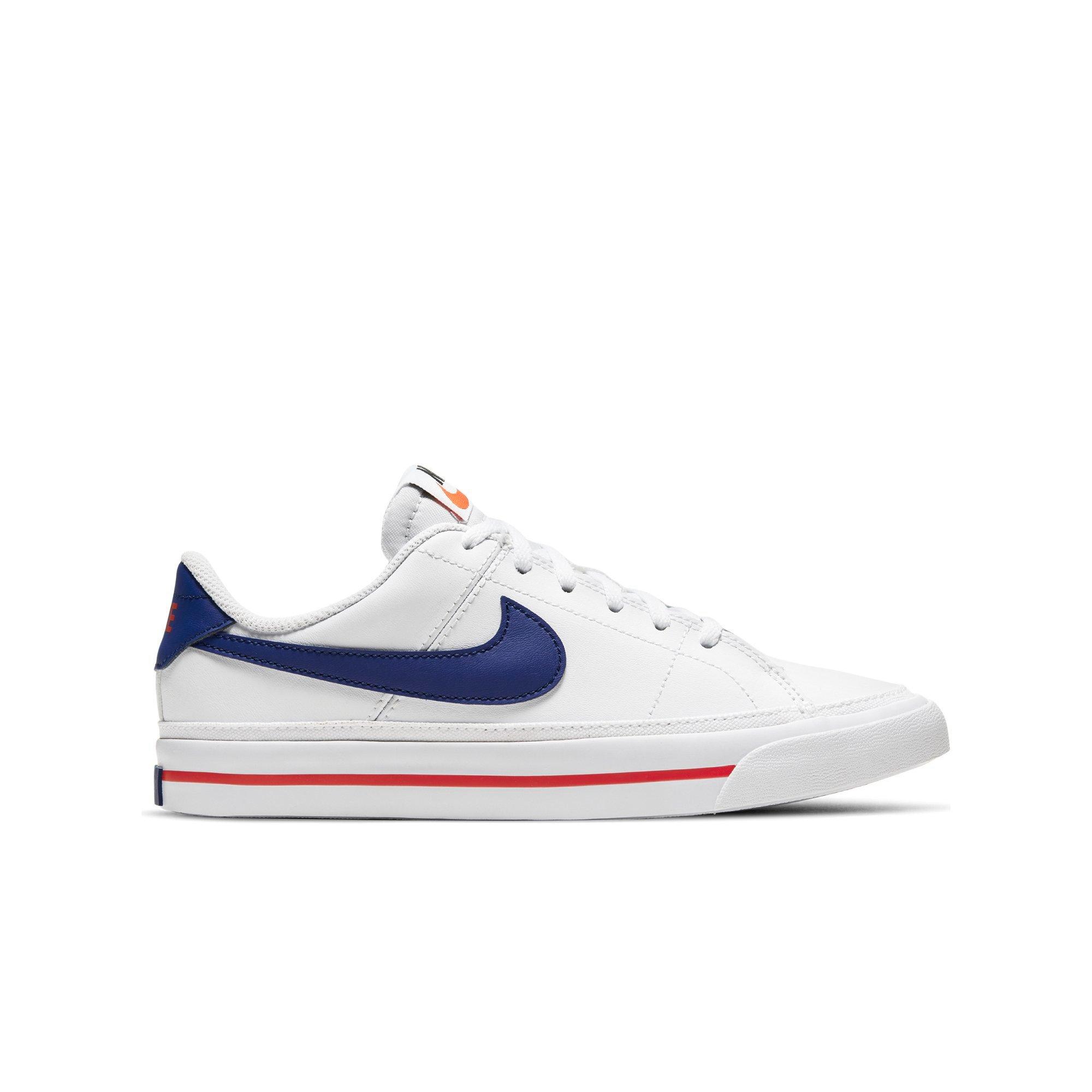Nike Court Legacy "White/Blue" Grade School Boys' Shoe - WHITE Thumbnail View 1