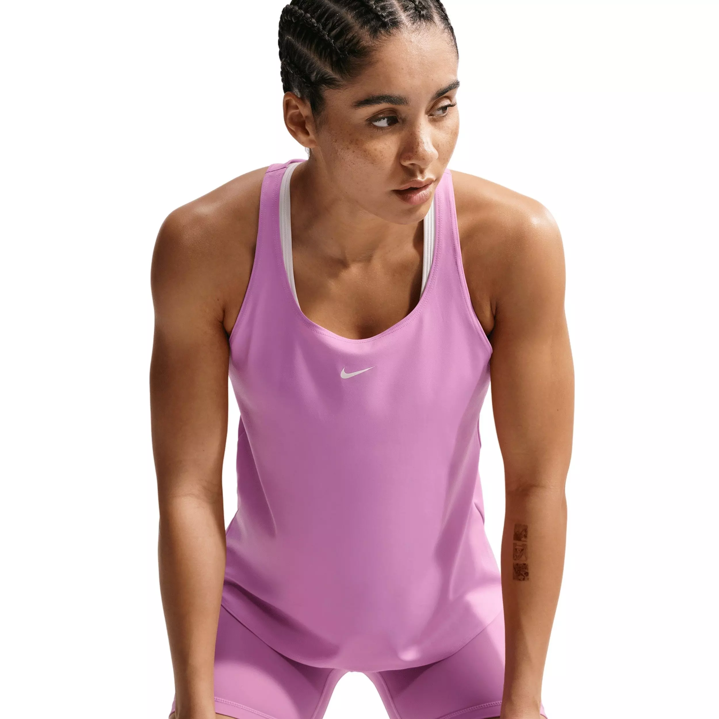 Nike Women's Pro Dri-FIT Tank Top - Lt Magenta - LT MAGENTA