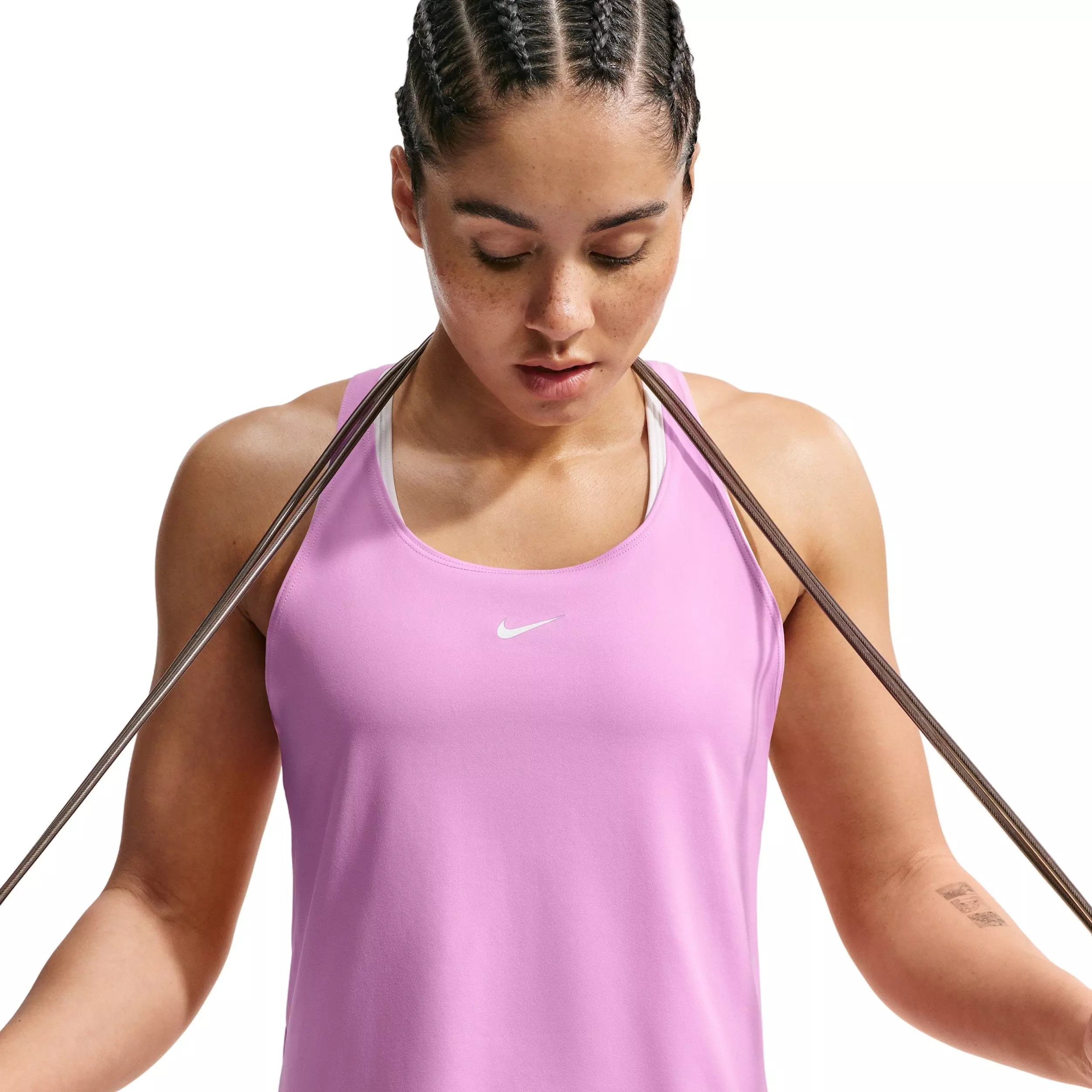Nike Women's Pro Dri-FIT Tank Top - Lt Magenta - LT MAGENTA