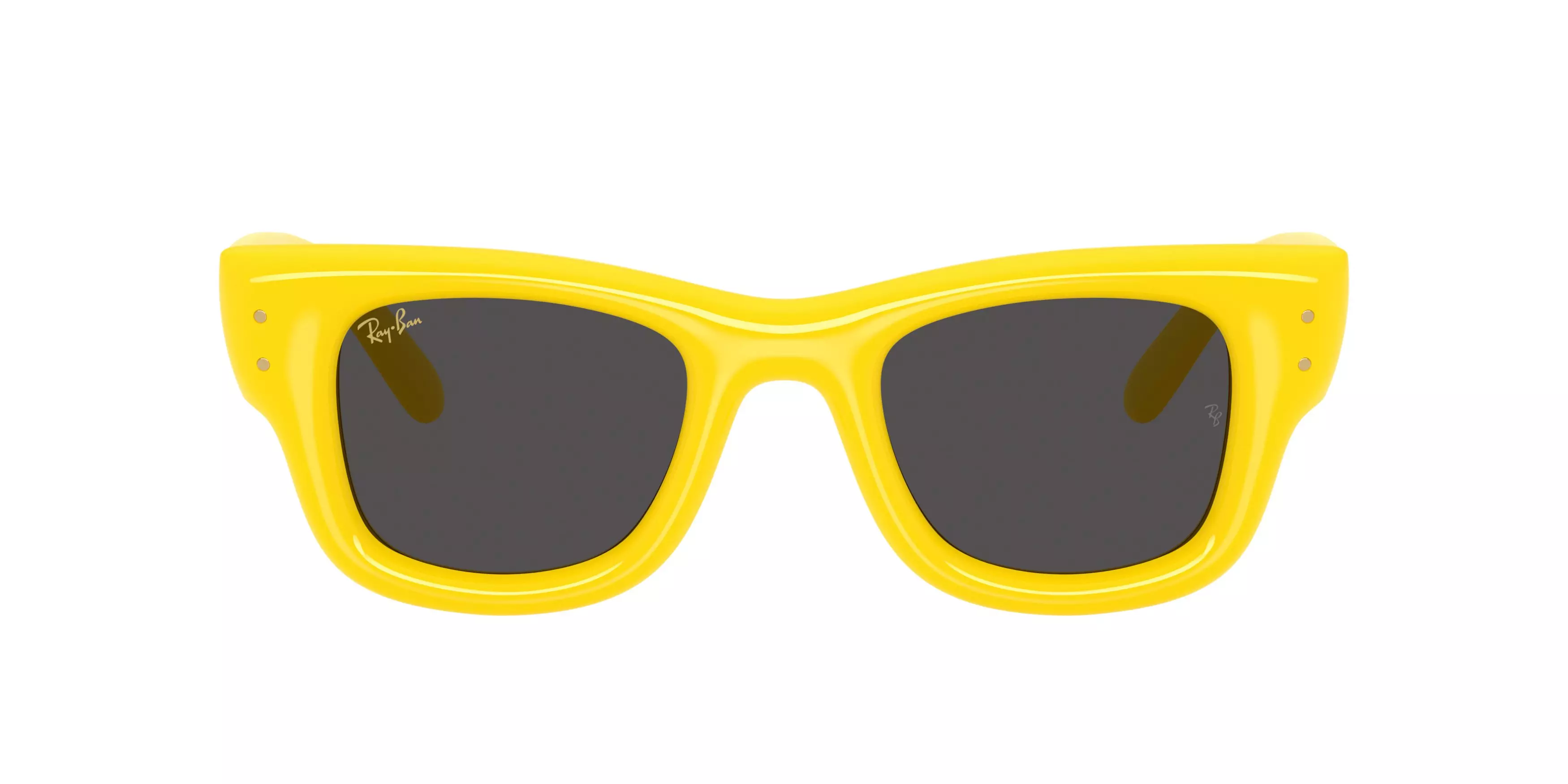 Ray-Ban A$AP Rocky Wayfarer Puffer Ultra Black Sunglasses – Polished Yellow - YELLOW/BLACK