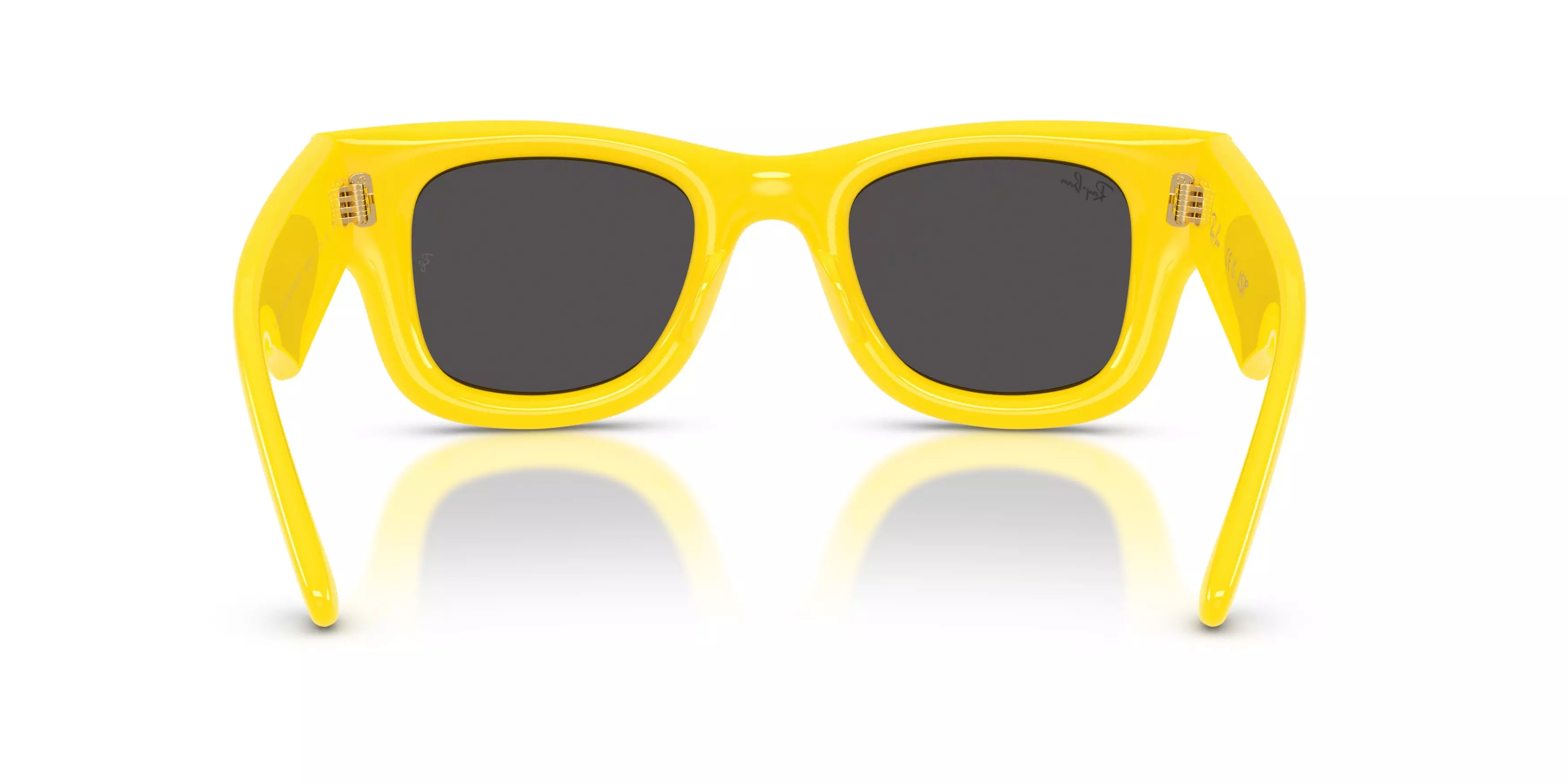 Ray-Ban A$AP Rocky Wayfarer Puffer Ultra Black Sunglasses – Polished Yellow - YELLOW/BLACK