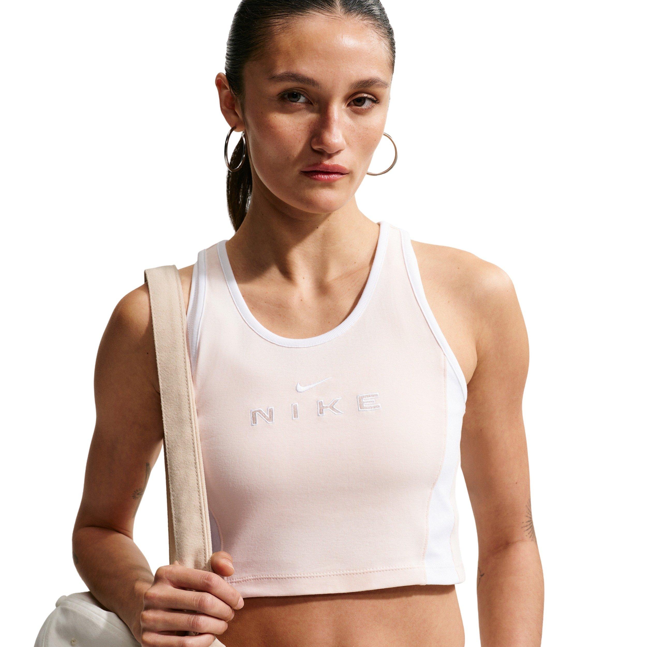 Nike Women's Sportswear Tight Graphic Tank Top - CHALK Thumbnail View 5