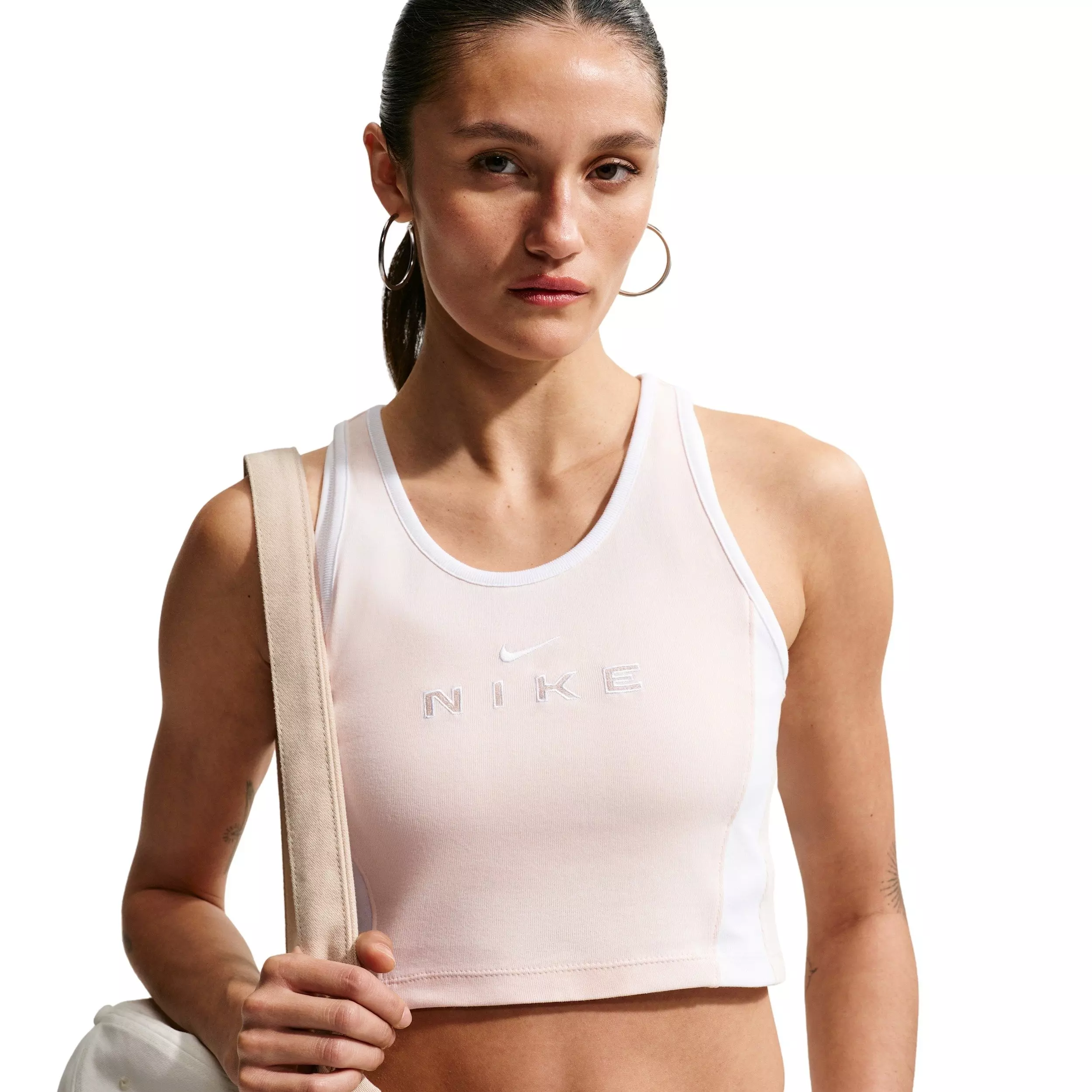 Nike Women's Sportswear Tight Graphic Tank Top - CHALK