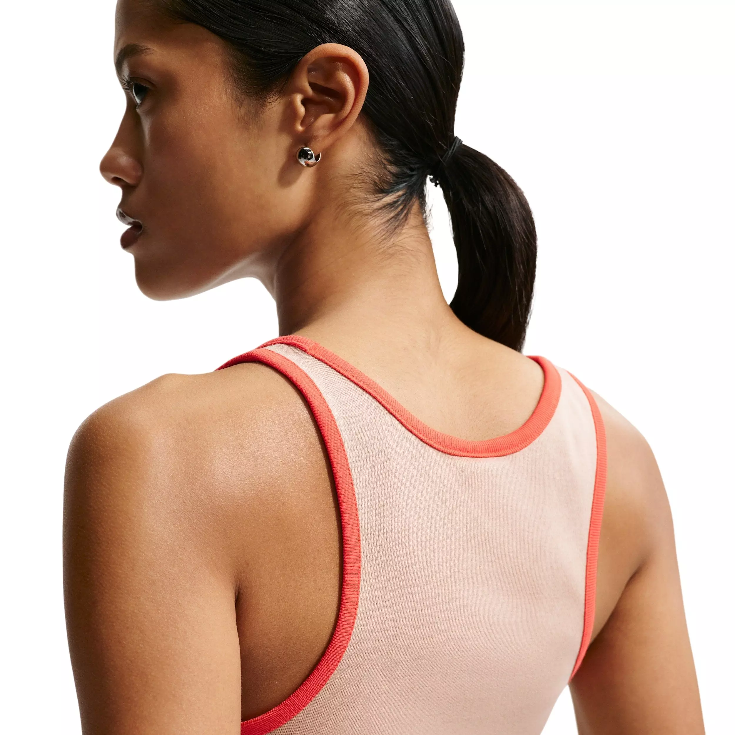 Nike Women's Sportswear Tight Graphic Tank Top - TAN