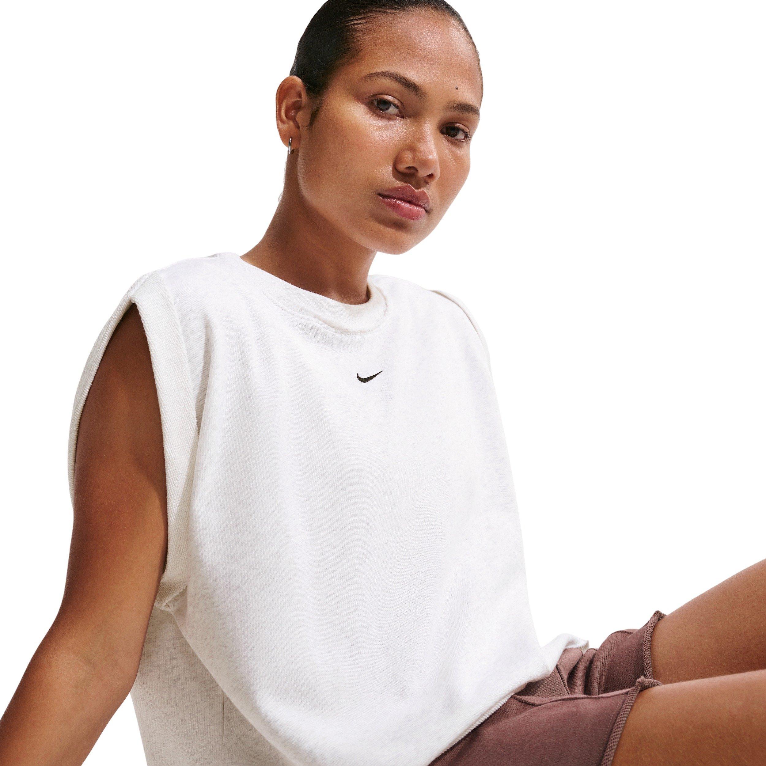 Nike Women's Sportswear Chill Terry Oversized Tank Top - BIRCH HEATHER Thumbnail View 1