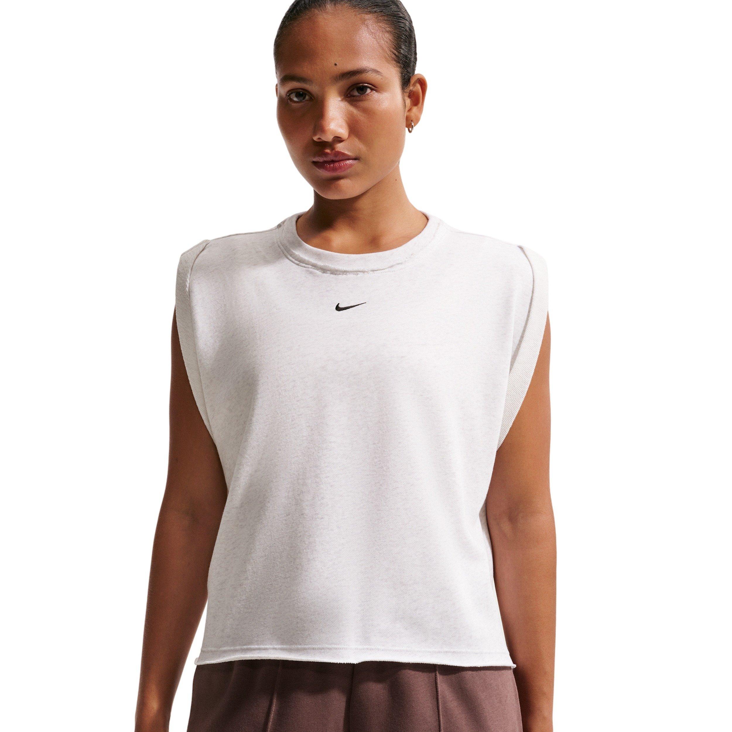 Nike Women's Sportswear Chill Terry Oversized Tank Top - BIRCH HEATHER Thumbnail View 3
