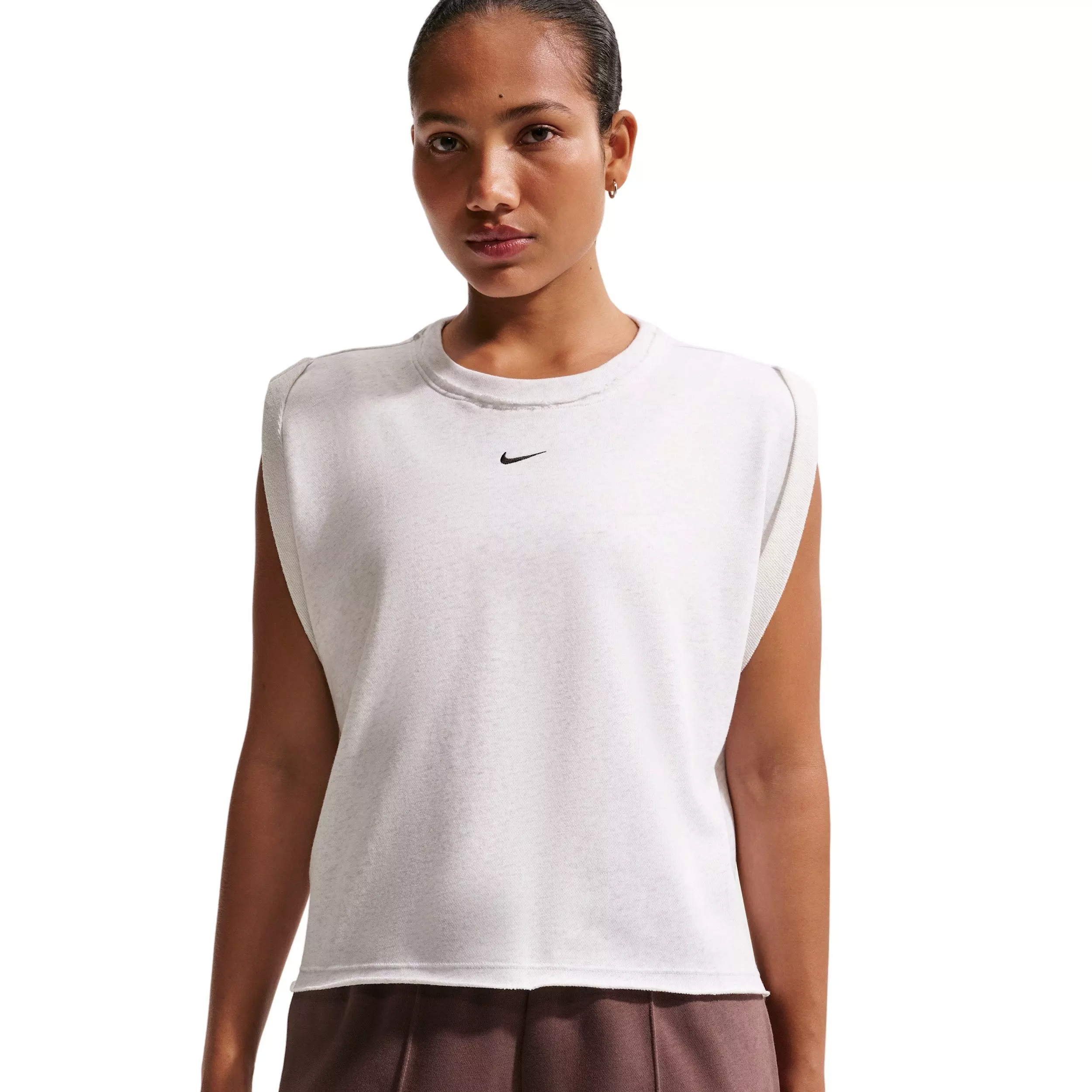 Nike Women's Sportswear Chill Terry Oversized Tank Top - BIRCH HEATHER