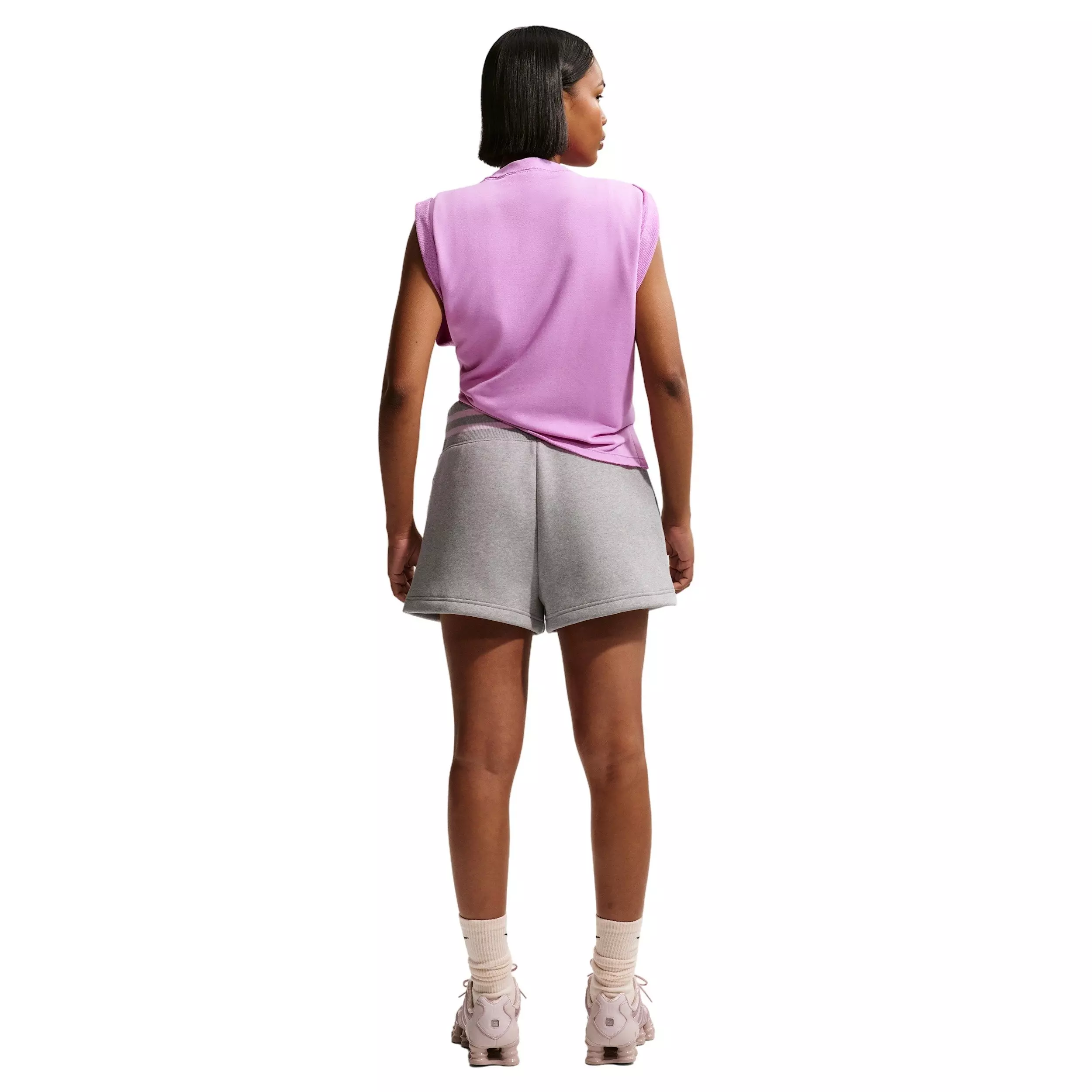 Nike Women's Sportswear Chill Terry Oversized Tank Top - MAGENTA