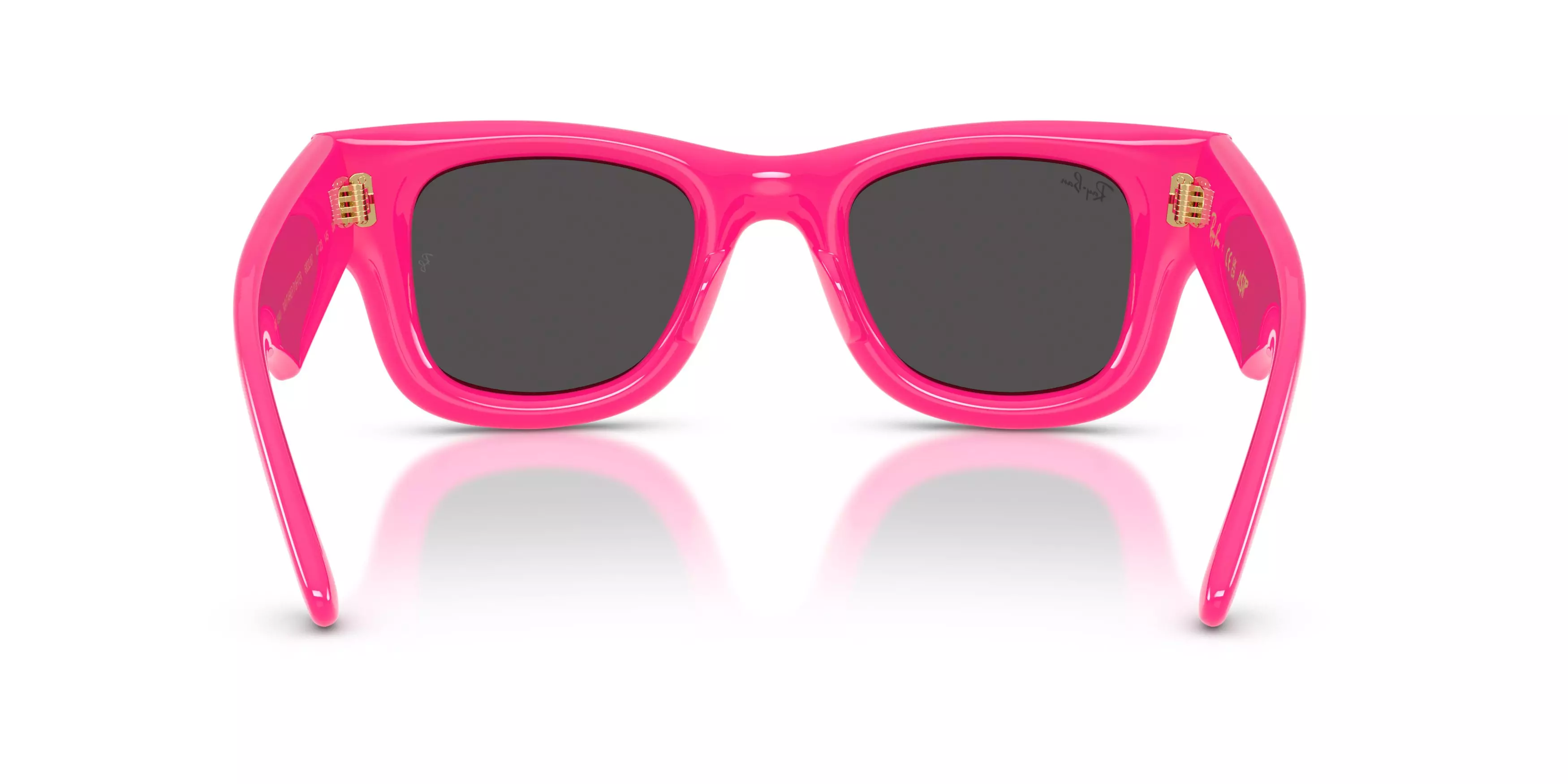 Ray-Ban A$AP Rocky Wayfarer Puffer Ultra Black Sunglasses – Polished Fucsia - PINK/BLACK