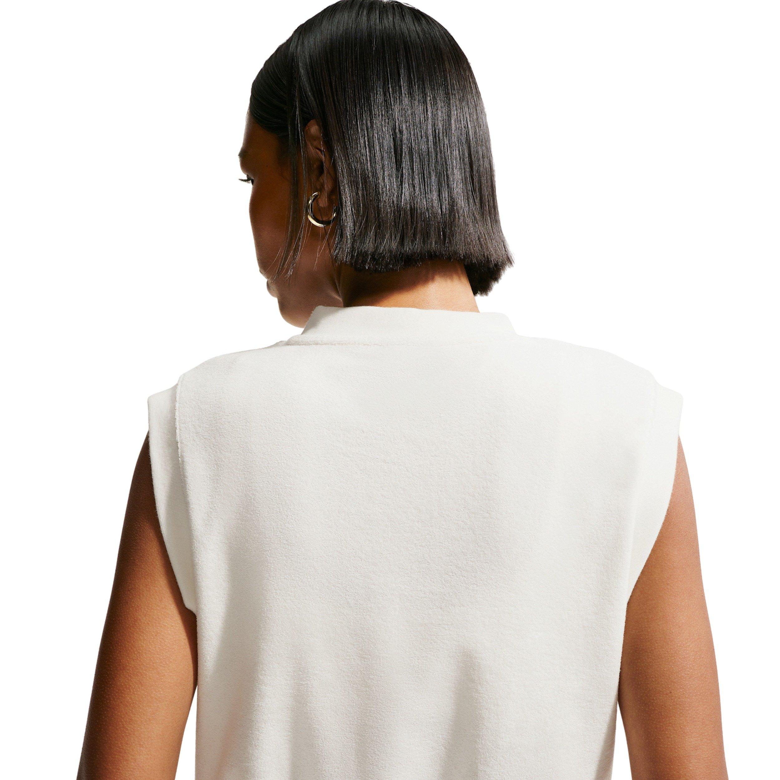 Nike Women's Sportswear Chill Terry Tank Top - SAIL Thumbnail View 2
