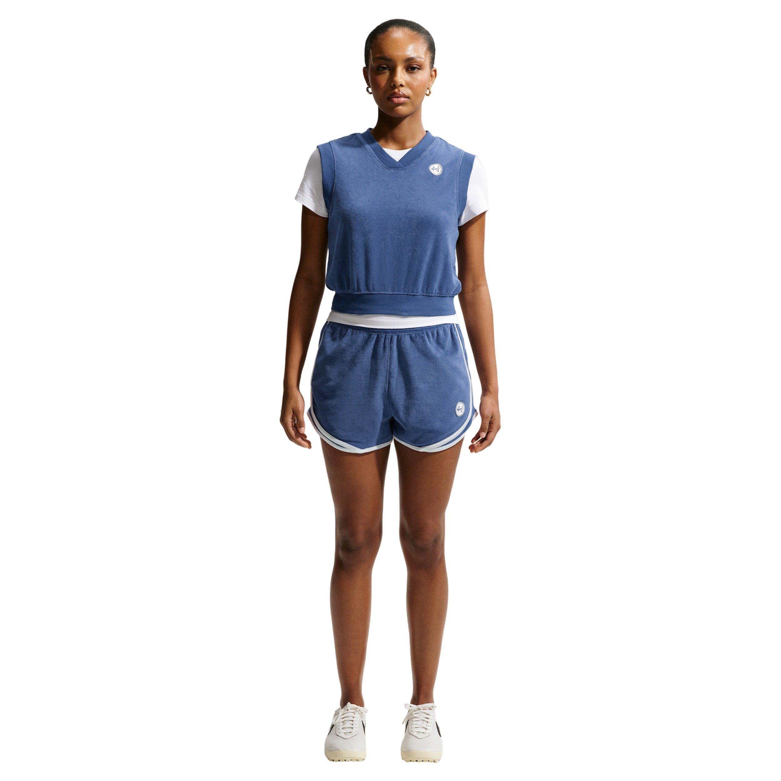 Nike Women's Sportswear Chill Terry Tank Top - NAVY Thumbnail View 4