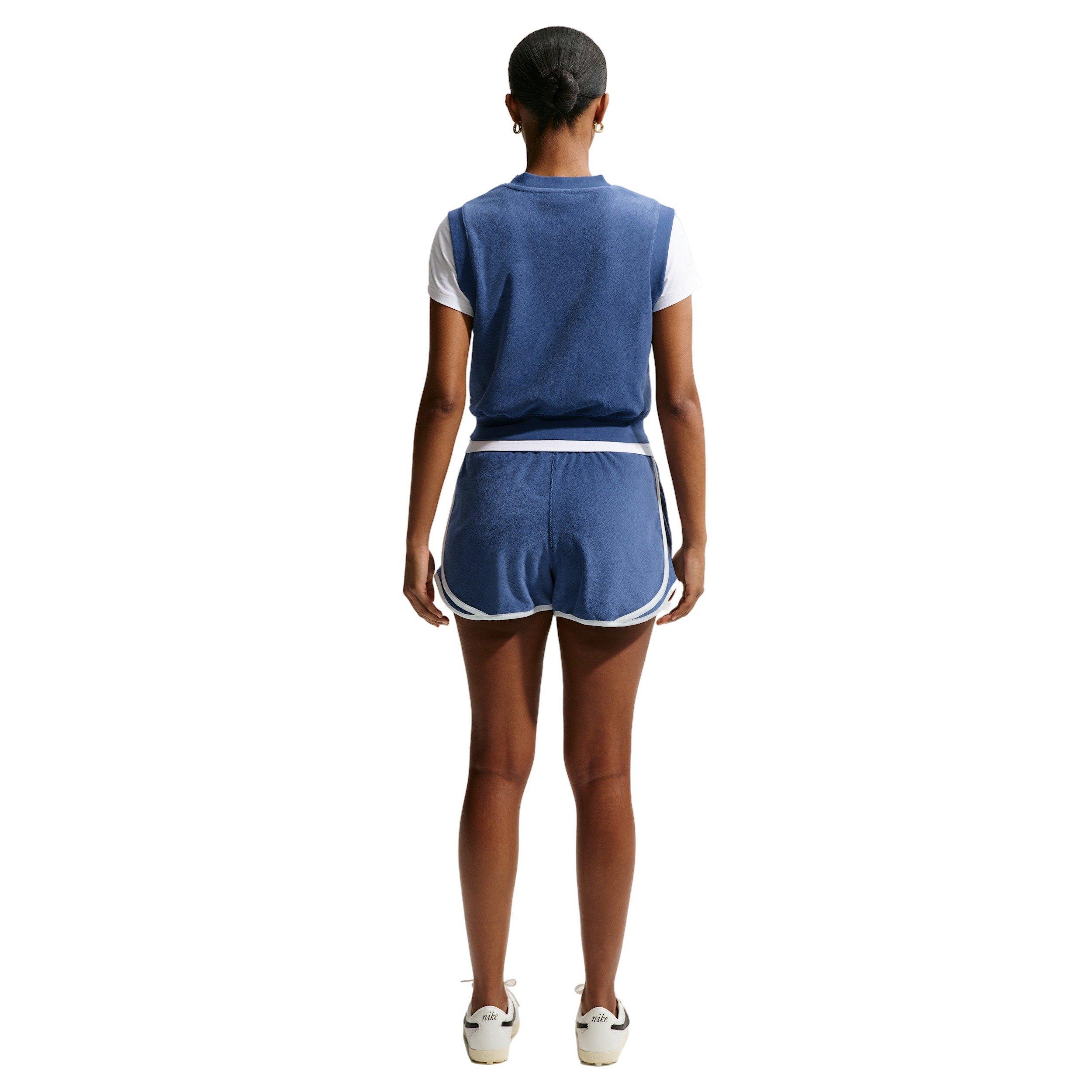 Nike Women's Sportswear Chill Terry Tank Top - NAVY Thumbnail View 5