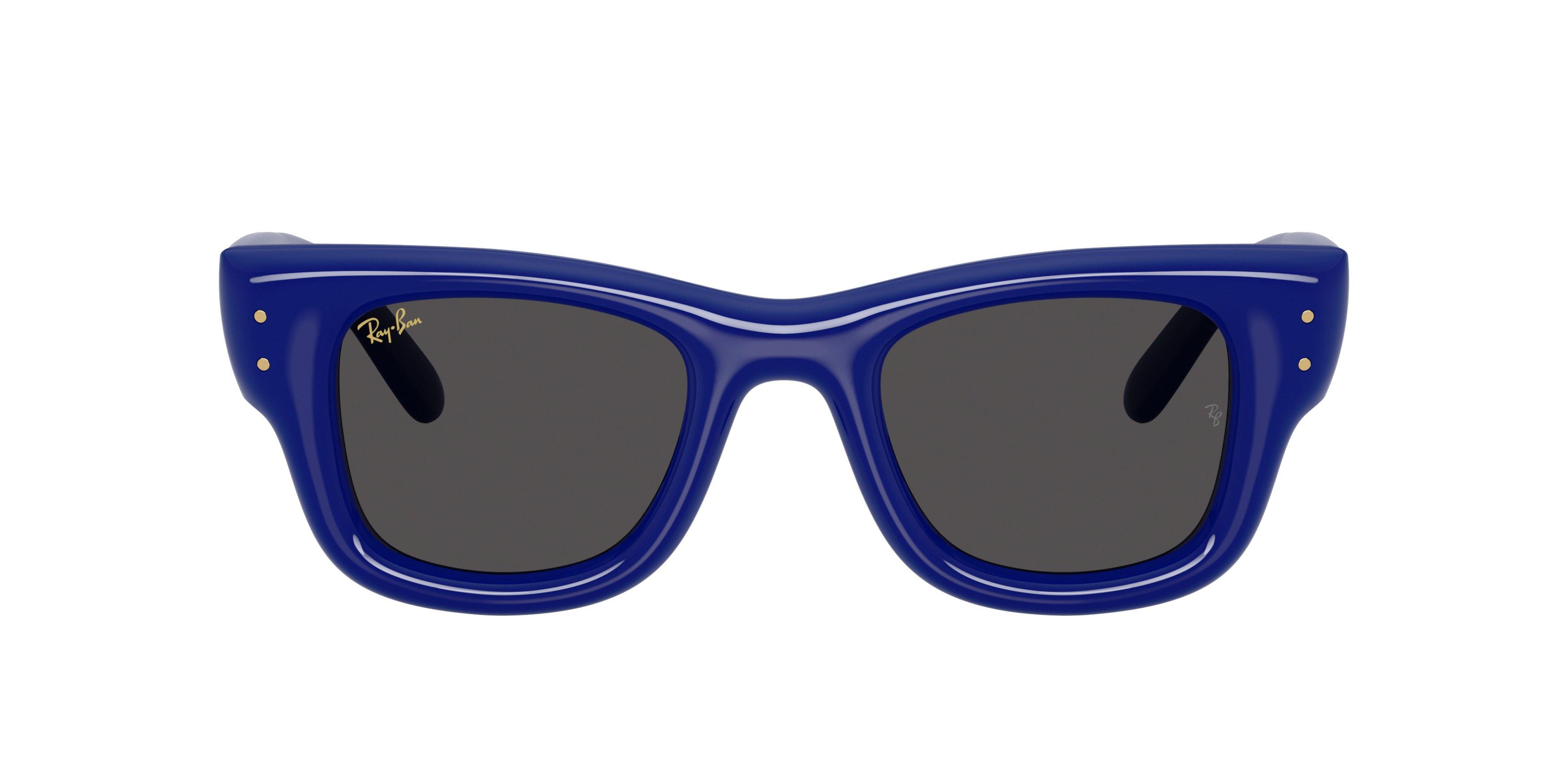 Ray-Ban A$AP Rocky Wayfarer Puffer Ultra Black Sunglasses &ndash; Polished Blue - BLUE/BLACK Thumbnail View 2