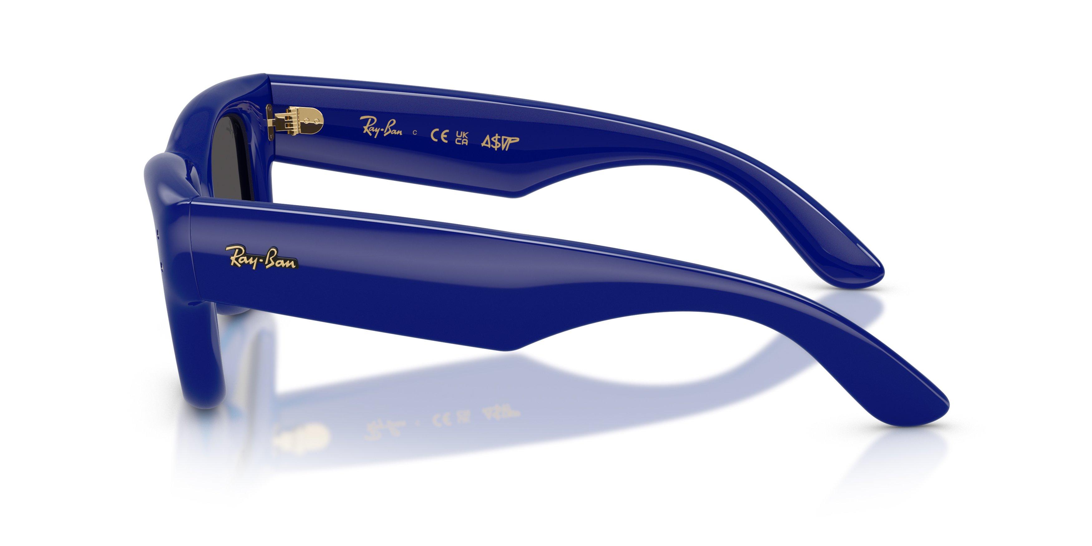 Ray-Ban A$AP Rocky Wayfarer Puffer Ultra Black Sunglasses &ndash; Polished Blue - BLUE/BLACK Thumbnail View 6